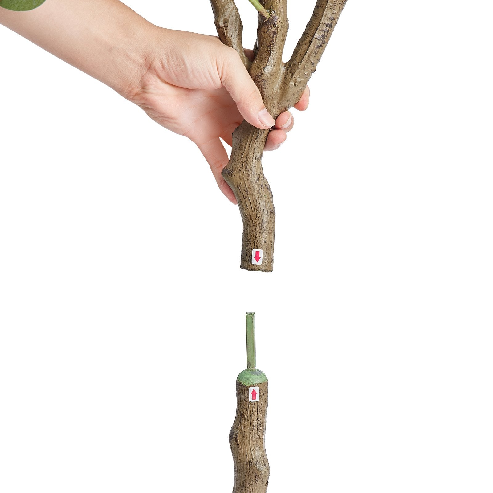 6 FT Tall Artificial Eucalyptus Tree for Home & Office Decor, Lifelike Faux Plant with Secure PE Material, Easy Assembly & Maintenance, Indoor Outdoor Use, Anti-Tip Protection