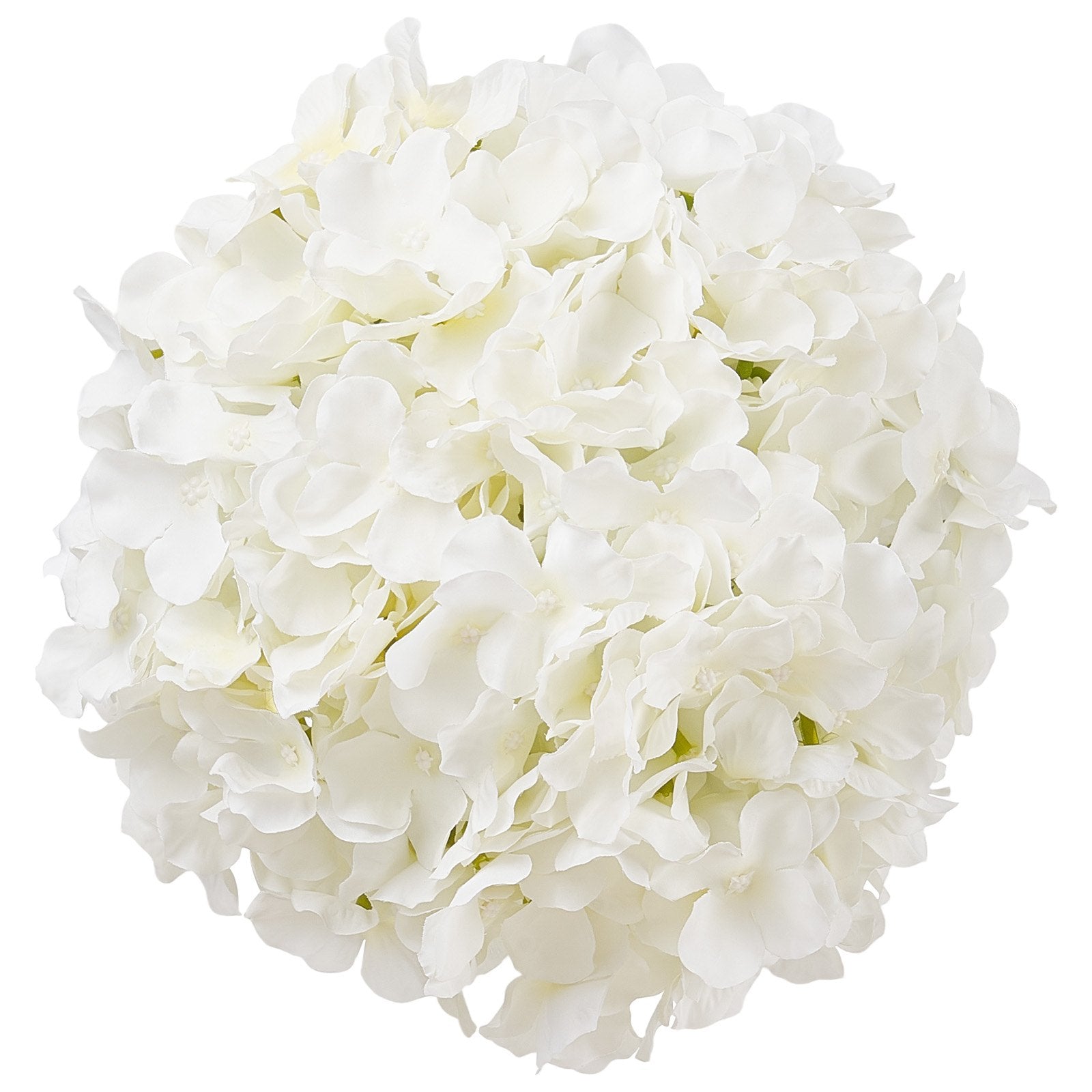 65-Piece White Silk Hydrangea Faux Flowers for DIY Wedding Bouquets, Bridal Showers, Home Centerpieces, and Party Table Decor