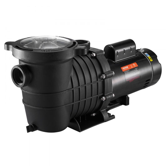 VEVOR Swimming Pool Pump, 2 HP 230 V, 1500 W Variable Speed Pump for in/Above Ground Pool w/ Strainer Basket, 5520 GPH Max. Flow, Certification of ETL for Security