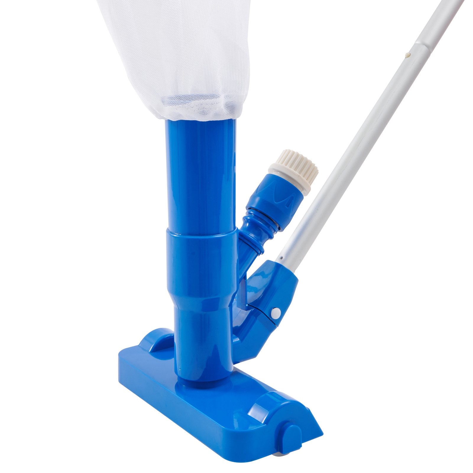 Compact Handheld Pool Vacuum Cleaner with 3 Brushes & 56" Pole for Efficient Cleaning of Above Ground Pools, Spas, Ponds, and Fountains
