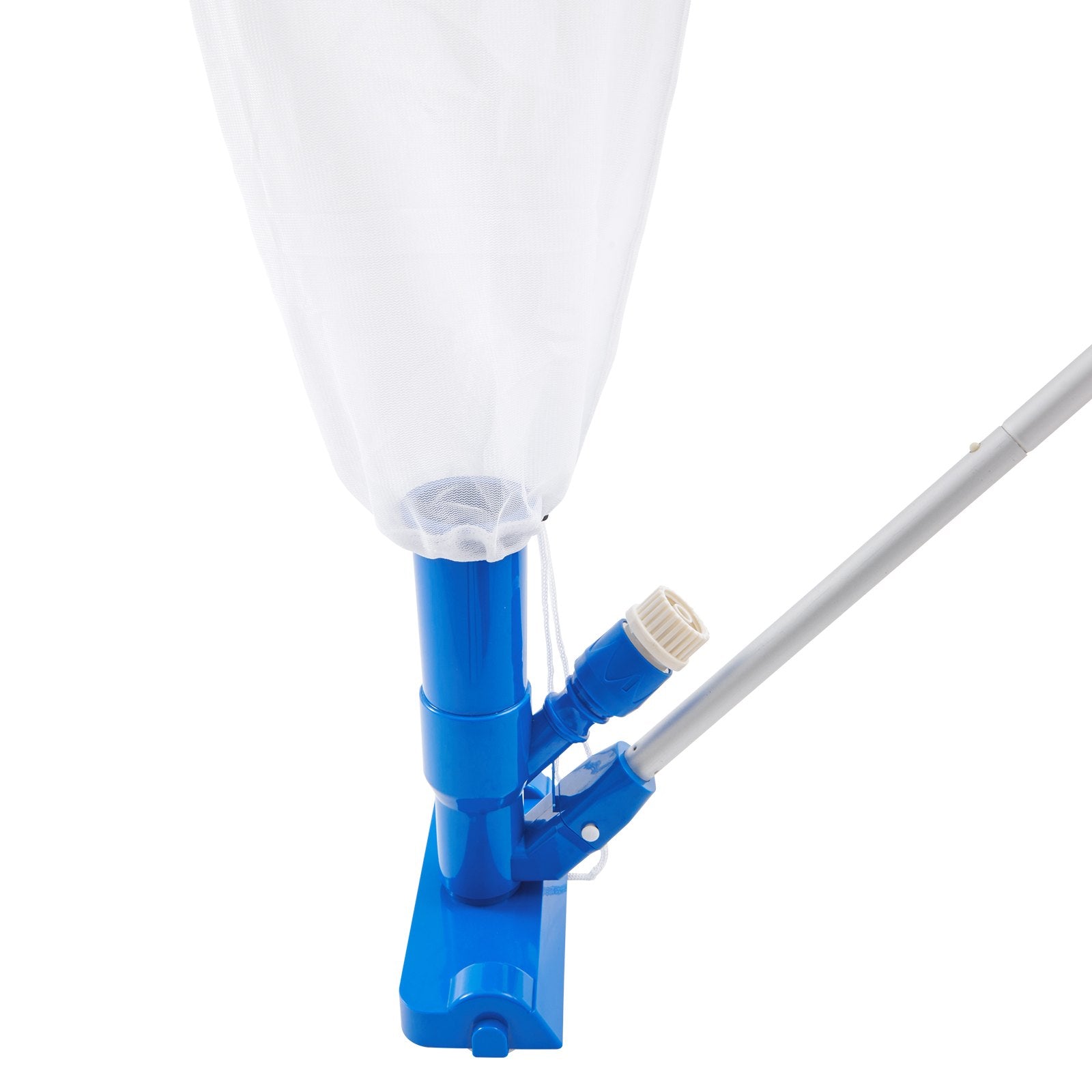 Compact Handheld Pool Vacuum Cleaner with 3 Brushes & 56" Pole for Efficient Cleaning of Above Ground Pools, Spas, Ponds, and Fountains