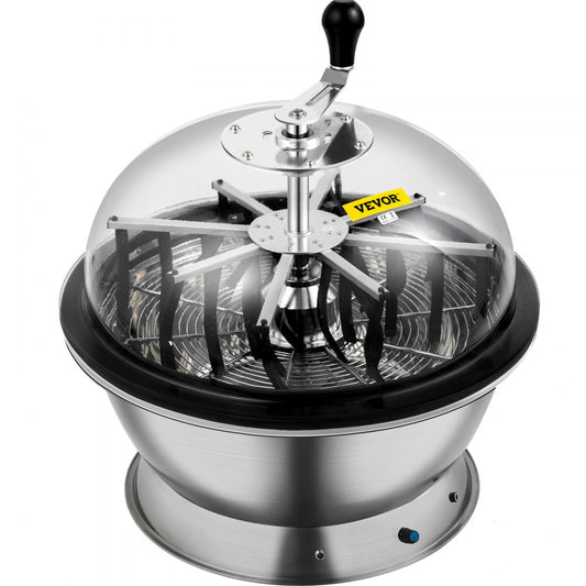 VEVOR Bowl Trimmer, 24 Inch Leaf Bowl Trimmer, Electric Hydroponic Pro Bowl Trimmer, Electric Leaf Bud Trim Reaper Cutter, Silver Twisted Spin Cut for Plants Buds and Flowers with Upgraded Gears