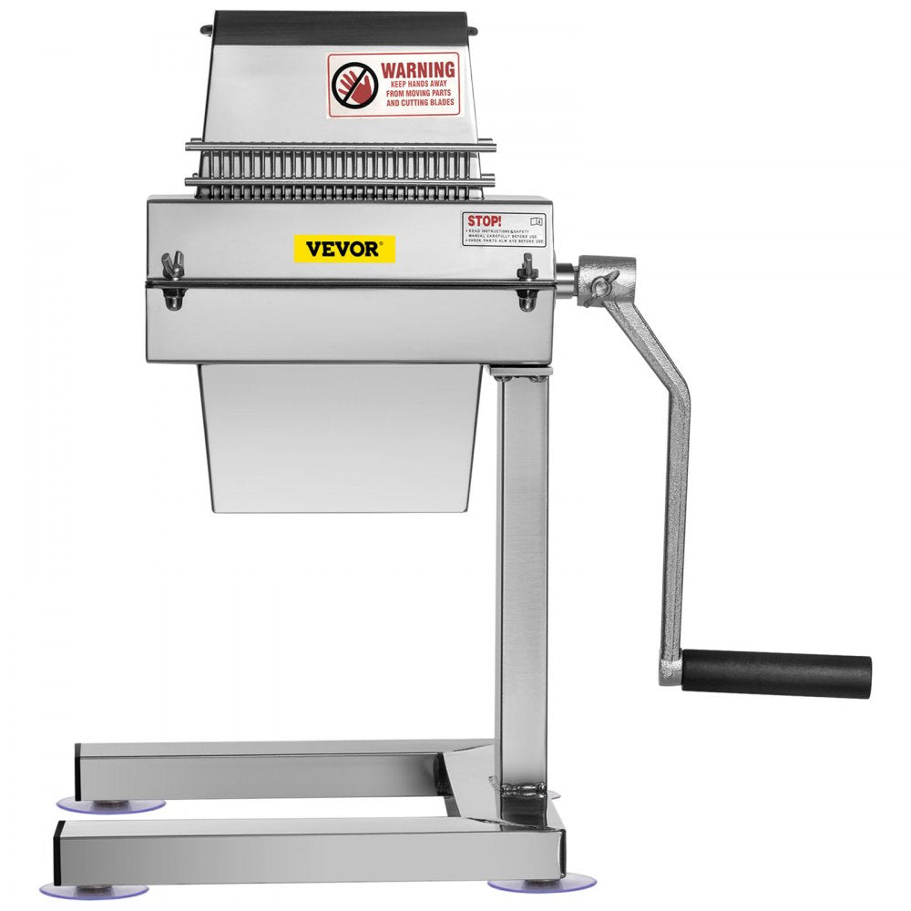 VEVOR Meat Tenderizer Machine, 5 in/12.5 cm Cutting Width, Manual Steak Tenderizer with Stainless Steel Blades and C-Clamp Combs, Heavy Duty Construction Used for Tendering Pork Beef Mutton