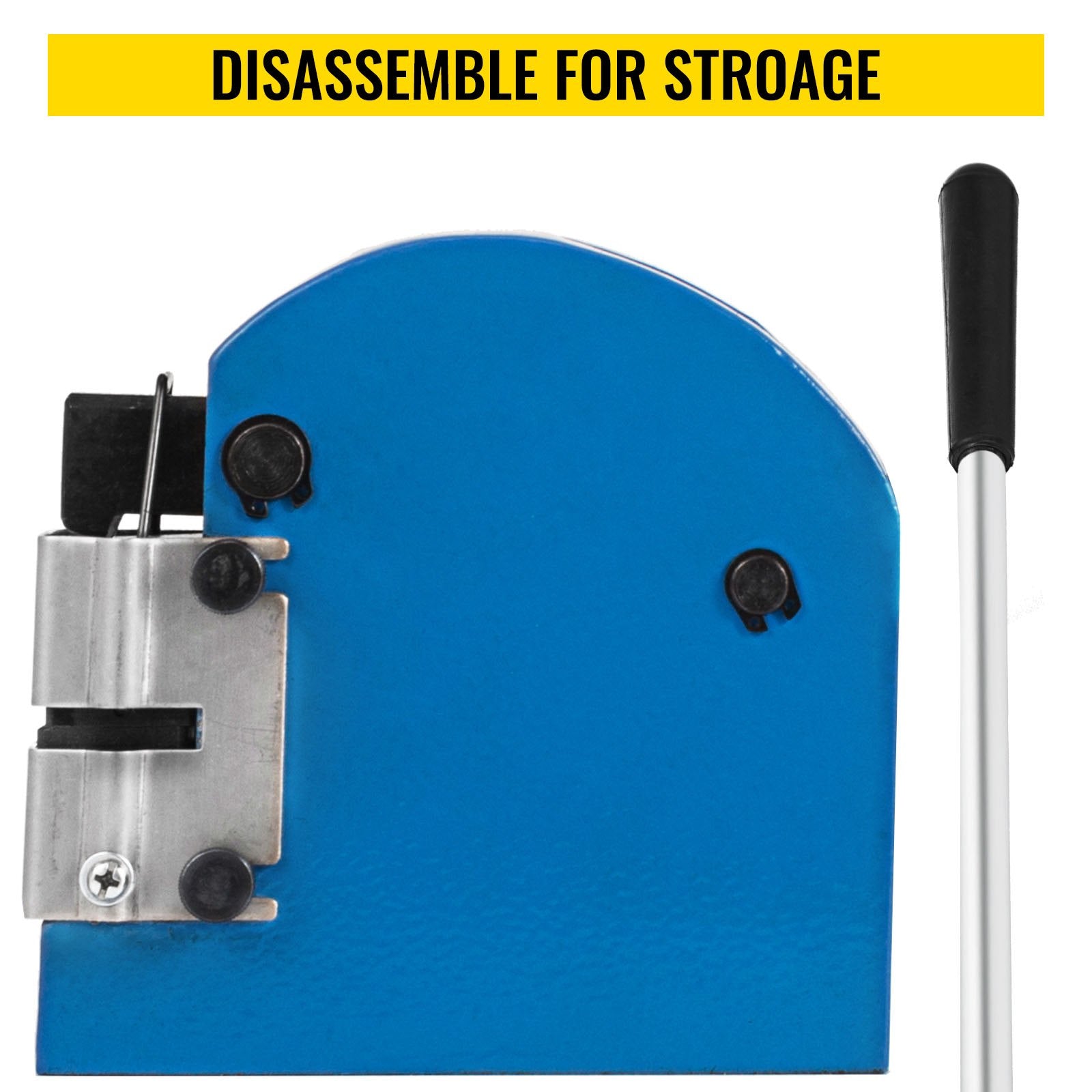 2-in-1 Shrinker & Stretcher Set with Steel Jaws - Manual Sheet Metal Bender for Shrinking, Stretching, and Bending; Cast Iron, Hand-Operated, Disassemblable for Easy Storage