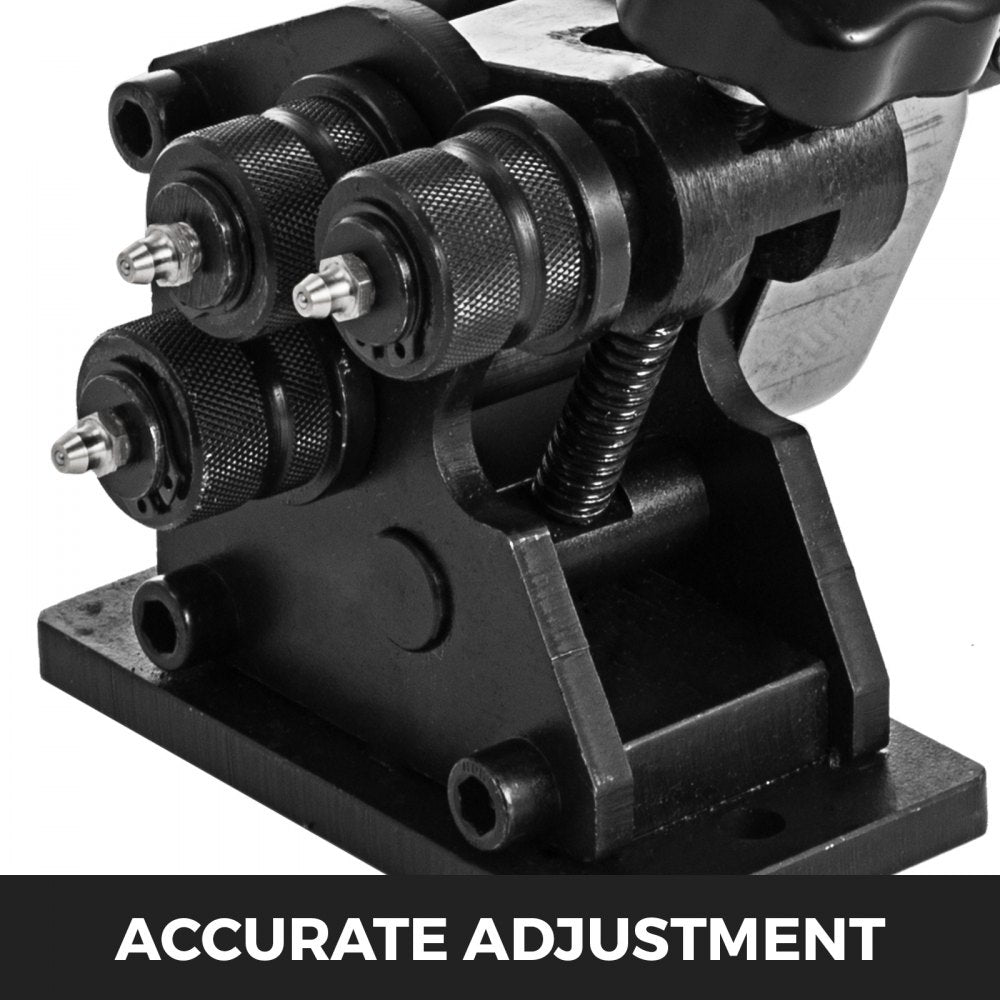 VEVOR Manual Plate Steel Ring Bender 13-1/2inch Single Pinch Portable Hand Crank Ring Handle Rolling 3inch And Larger Circular Rings