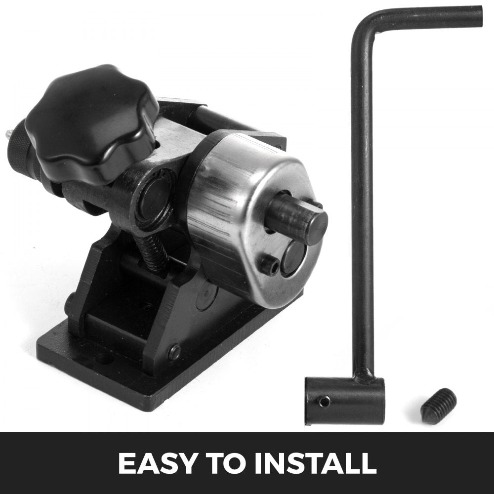 VEVOR Manual Plate Steel Ring Bender 13-1/2inch Single Pinch Portable Hand Crank Ring Handle Rolling 3inch And Larger Circular Rings