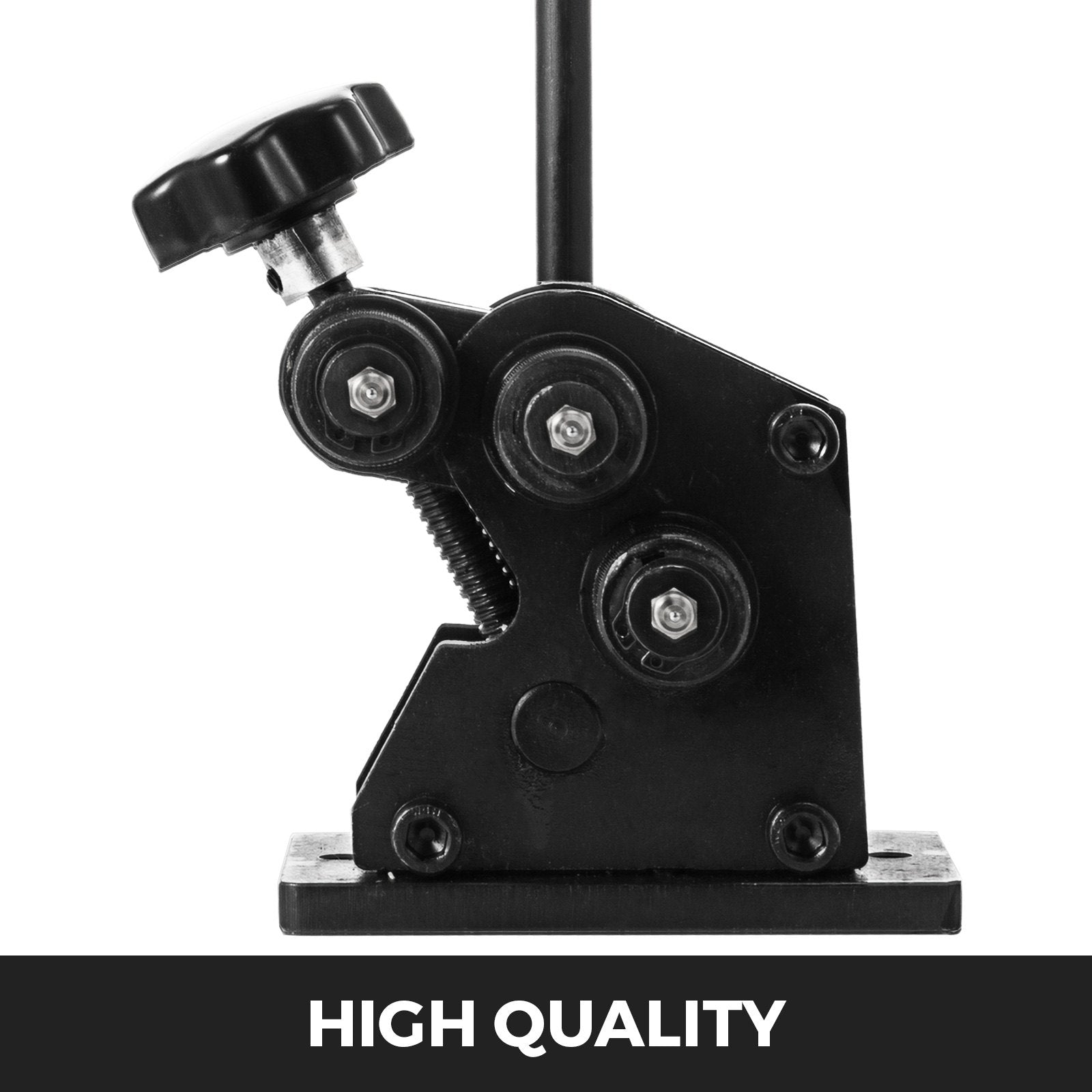 Manual Steel Ring Bender 13.5" - Portable Hand Crank with Single Pinch for 3" & Larger Rings, Heat-Treated Hardened Surface, Easy Install