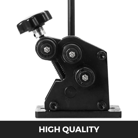 Manual Steel Ring Bender 13.5" - Portable Hand Crank with Single Pinch for 3" & Larger Rings, Heat-Treated Hardened Surface, Easy Install
