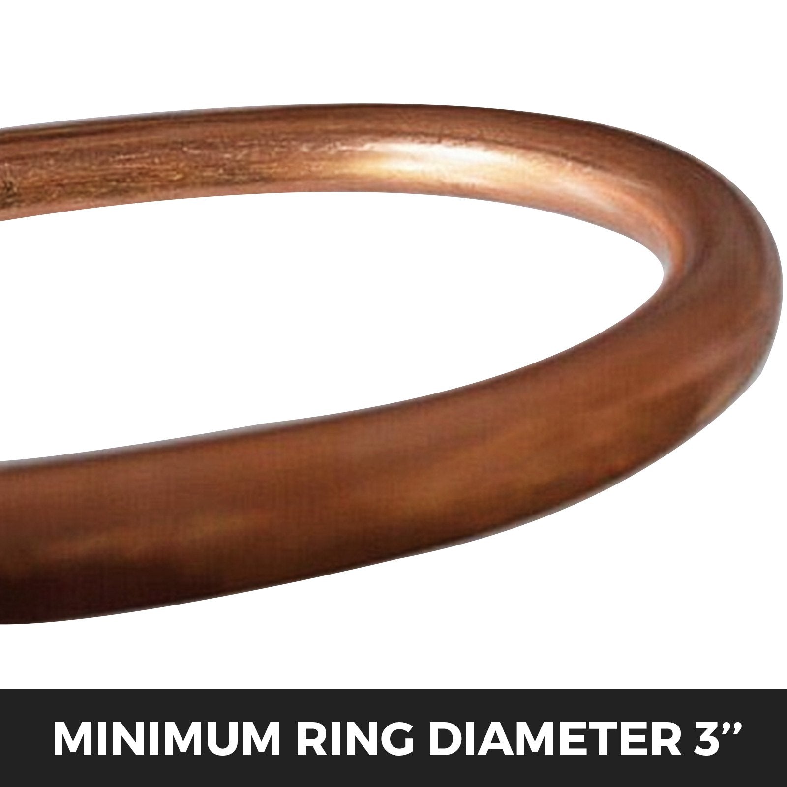 Manual Steel Ring Bender 13.5" - Portable Hand Crank with Single Pinch for 3" & Larger Rings, Heat-Treated Hardened Surface, Easy Install