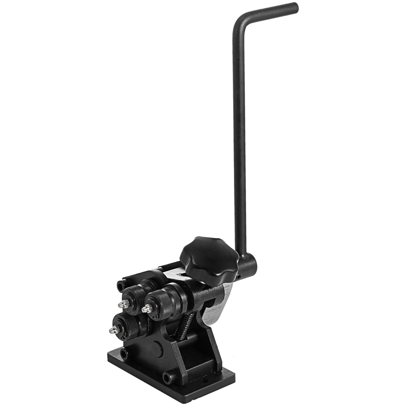 Manual Steel Ring Bender 13.5" - Portable Hand Crank with Single Pinch for 3" & Larger Rings, Heat-Treated Hardened Surface, Easy Install