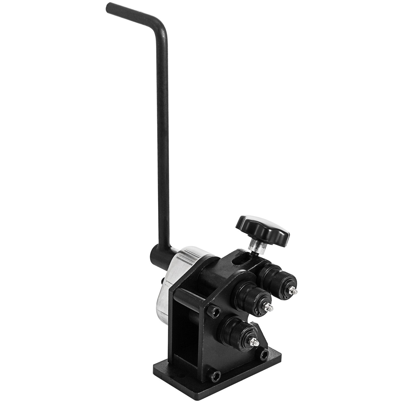 Manual Steel Ring Bender 13.5" - Portable Hand Crank with Single Pinch for 3" & Larger Rings, Heat-Treated Hardened Surface, Easy Install
