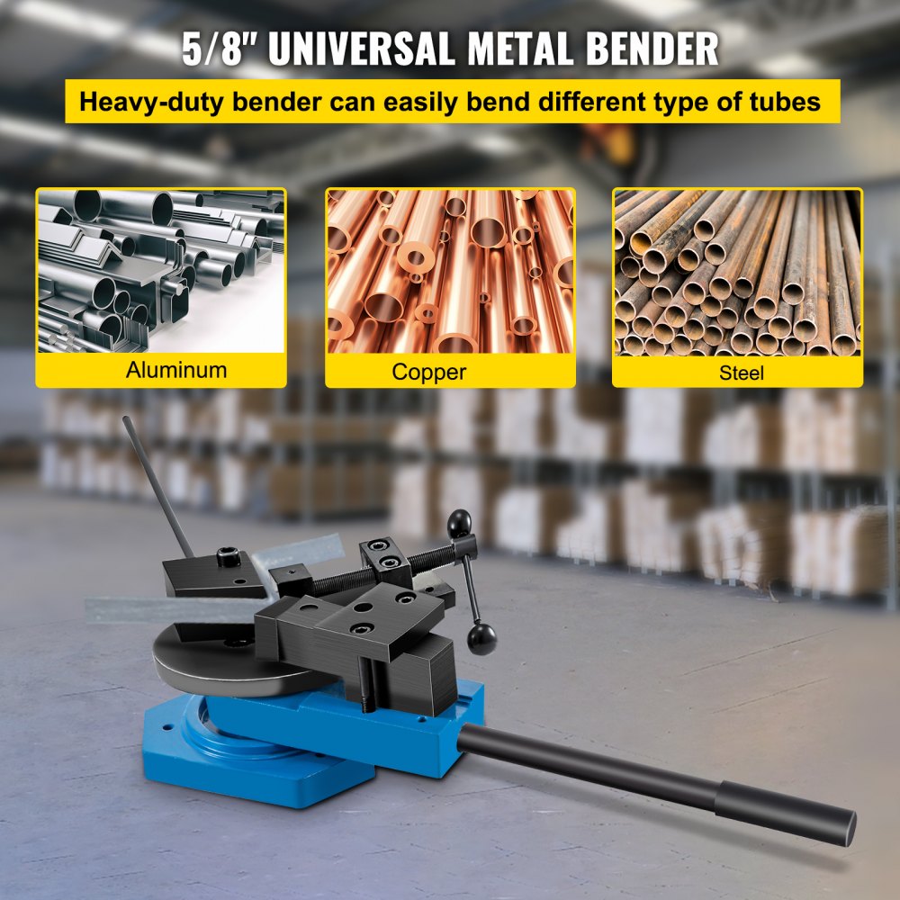 VEVOR SBG-40 Metal Scroll Bender High-Hardened Steel Scroll Bender Combination of Scroll Radius and Angle Bending Universal Metal Rod Bender For Steel Brass Cooper Aluminum