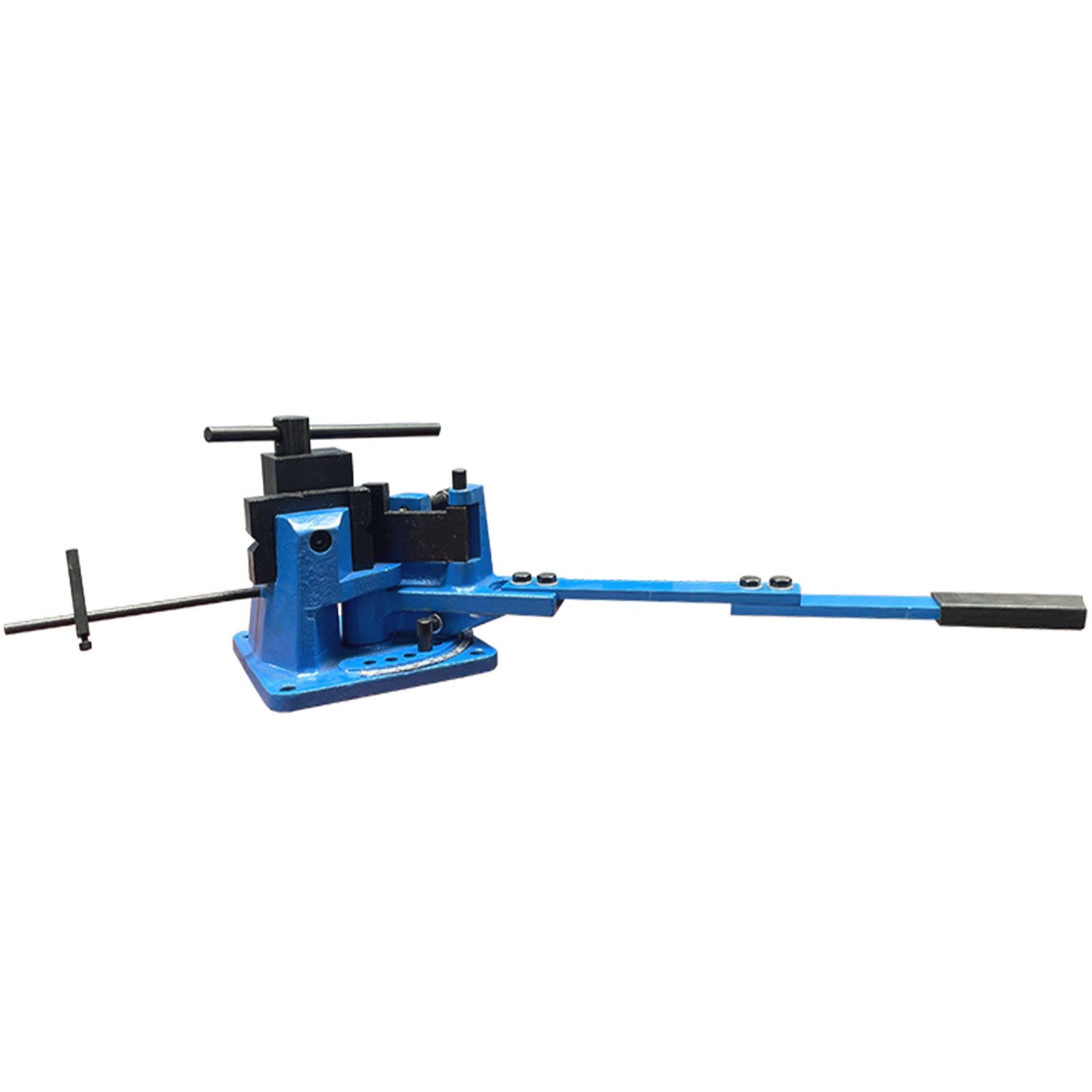 Universal Metal Bender UB-100, Heavy-Duty Steel Rod & Rebar Bender with Detachable Lever for Hot/Cold Bending, Flat/Round/Strip/Square Steel, Max 1.2" Size, 120° Capacity