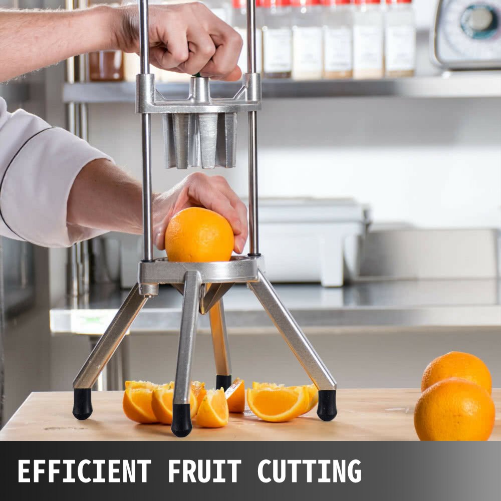 Heavy-Duty 6-Wedge Fruit and Citrus Slicer for Home and Commercial Use