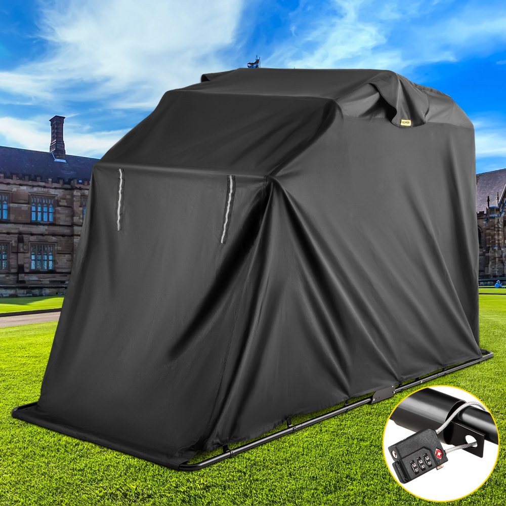Heavy Duty Large Motorcycle Shelter Shed Cover Storage Tent Strong Safe Garage