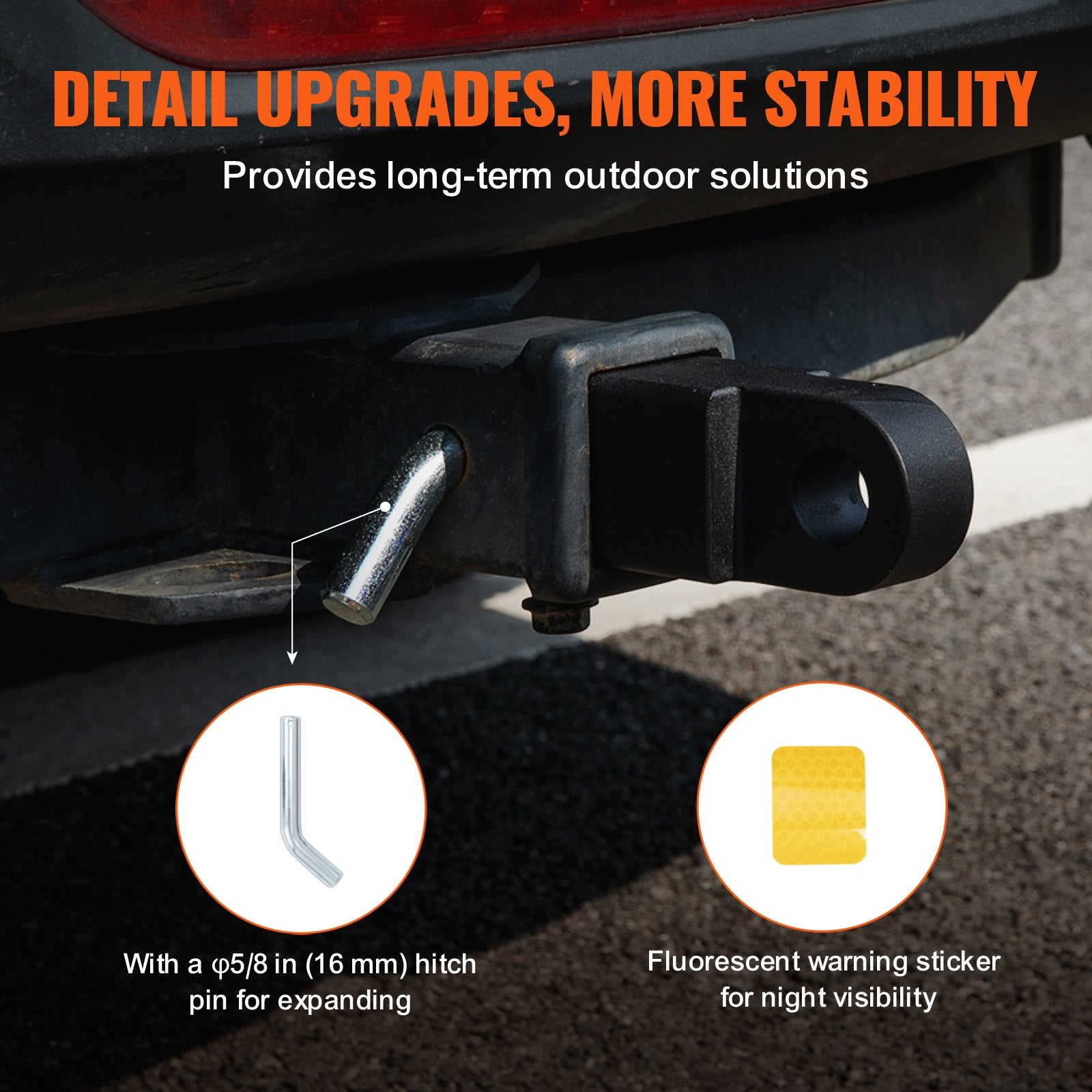 Heavy Duty Aluminum Shackle Hitch Receiver for 2" Trucks & Jeeps, 52,900 lbs Strength, Off-Road Towing & Recovery with Lock Pin