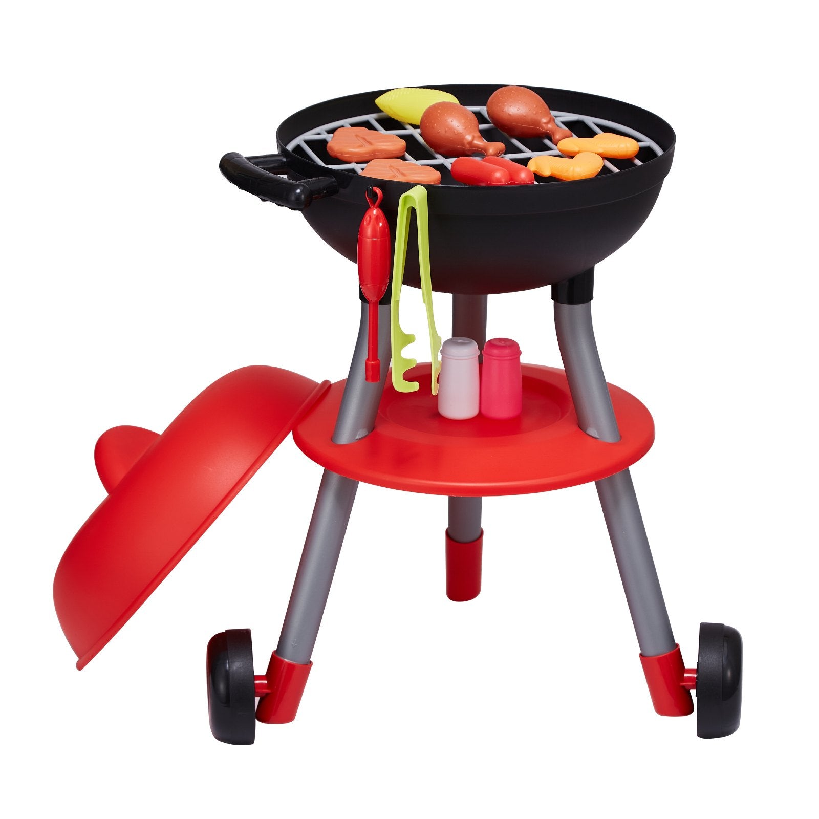 28 PCS BBQ Grill Playset for Kids with Lights & Sounds, Interactive Kitchen Toy, Perfect Cooking Set for Toddlers Ages 3-8, Ideal Birthday Gift