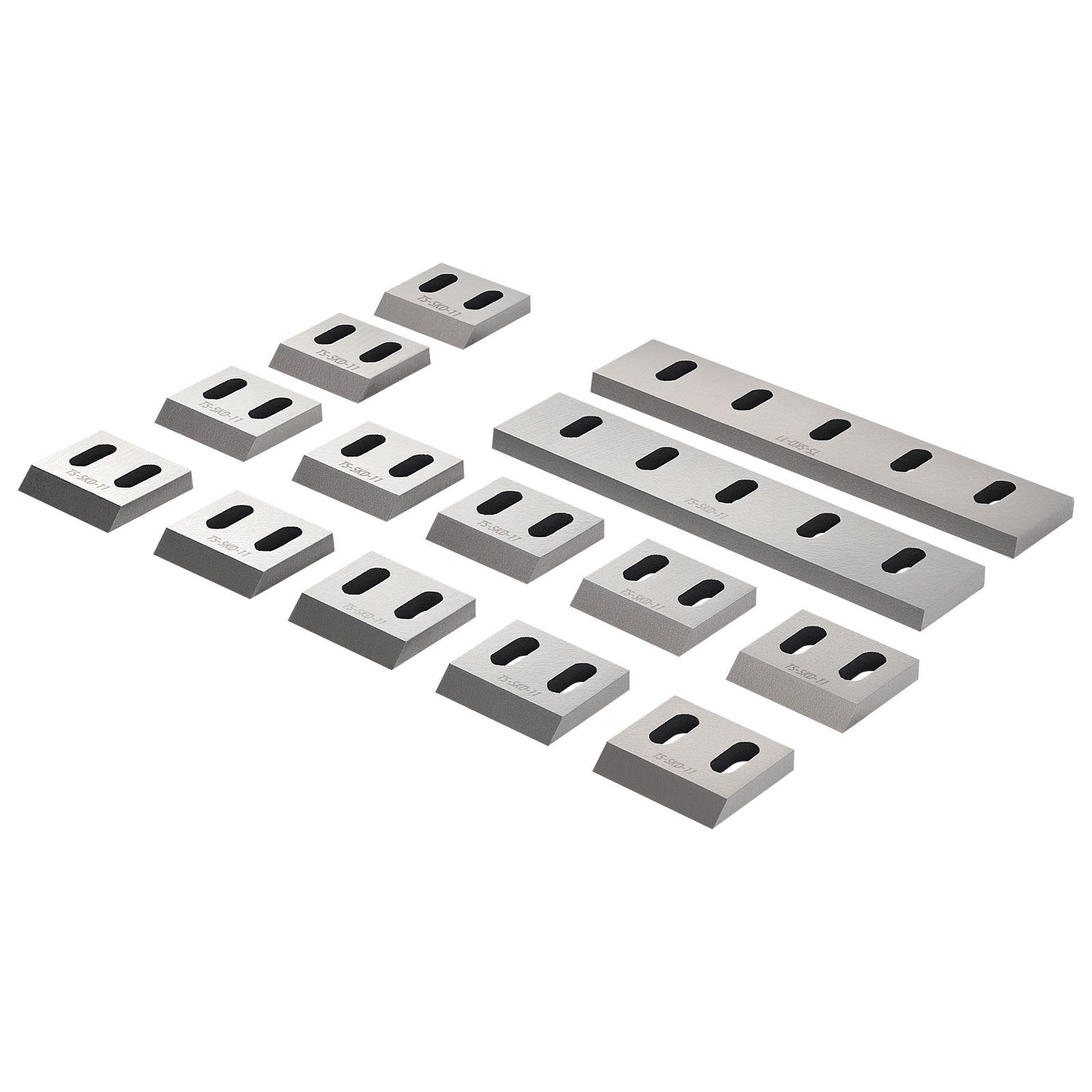 Alloy Steel Shredder Blade Kit for Model 400 Grinder | 12 Rotating & 2 Fixed SKD-11 Blades | High-Hardness, Durable, Low Noise for ABS, PP, PVC, Nylon