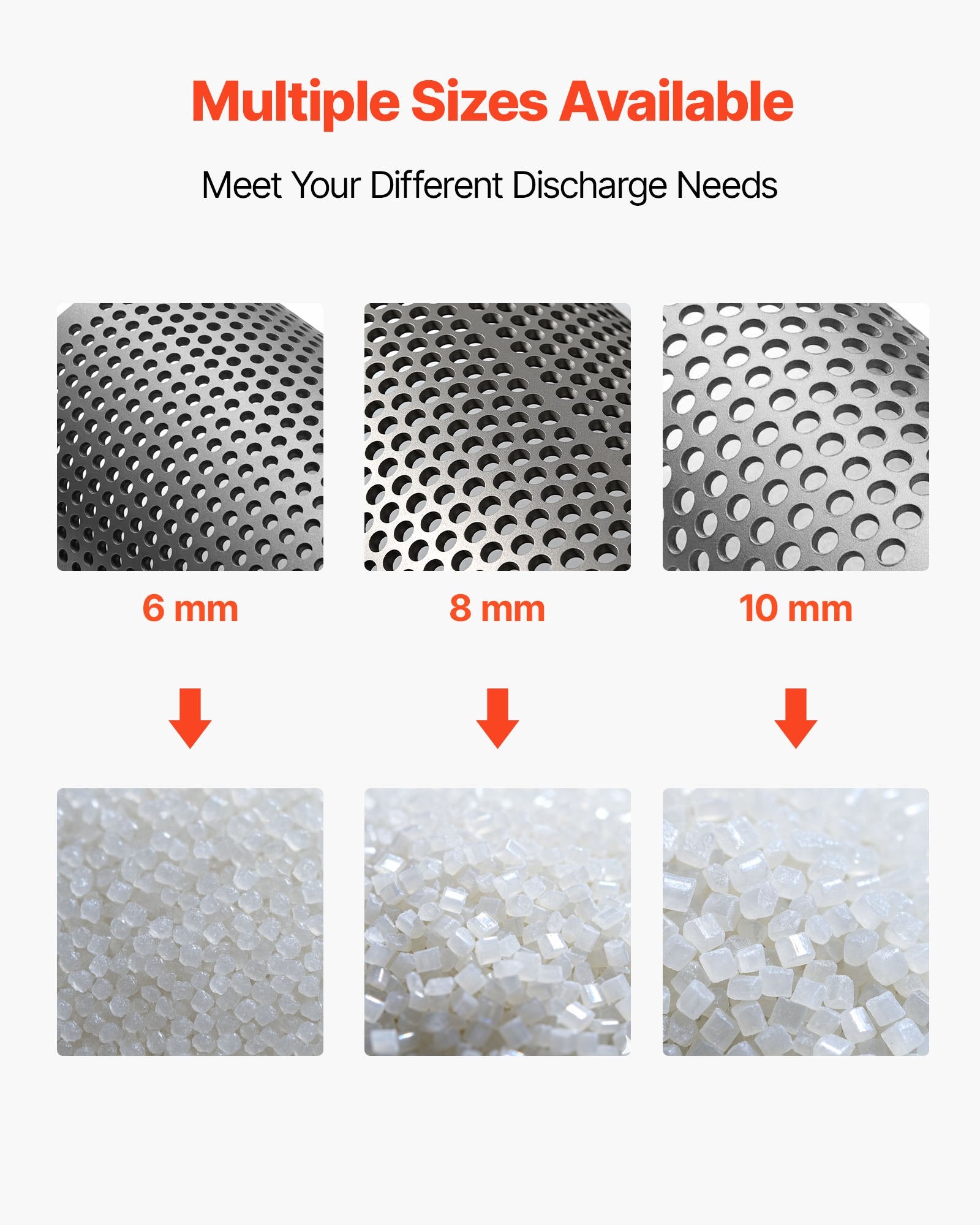 Durable High-Precision Steel Screen Mesh for Model 400 Plastic Shredder with 8mm Aperture, Ideal for Efficient Small Particle Recycling