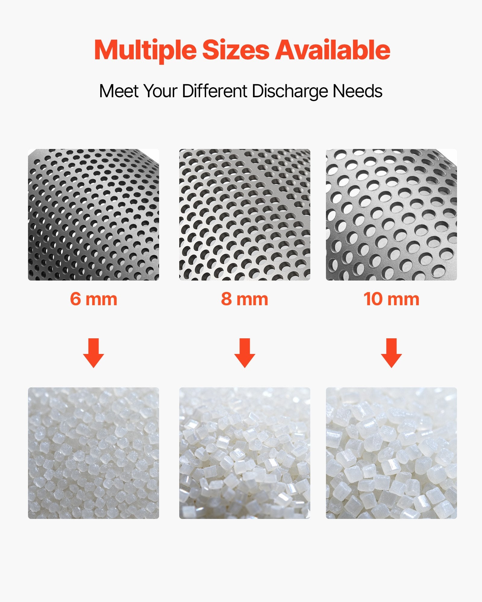 High-Precision 6mm Steel Mesh Screen for Model 250 Plastic Grinder - Durable Sieve for Micro Particle Recycling & Shredding Efficiency