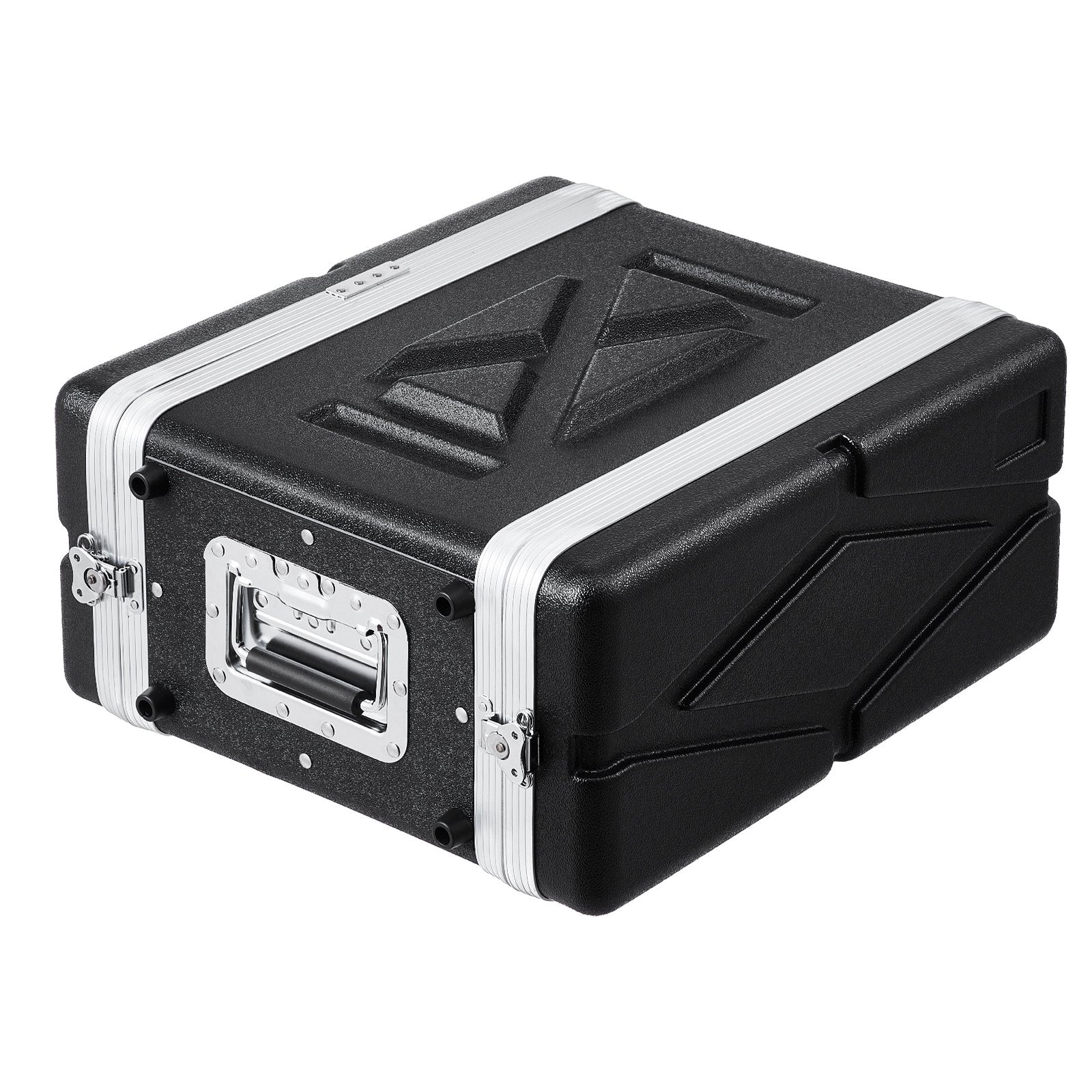 Heavy-Duty 4U Rack Case with Detachable Panels, Secure Butterfly Latches, ABS Build for Servers, Amps, Mixers, and Receivers