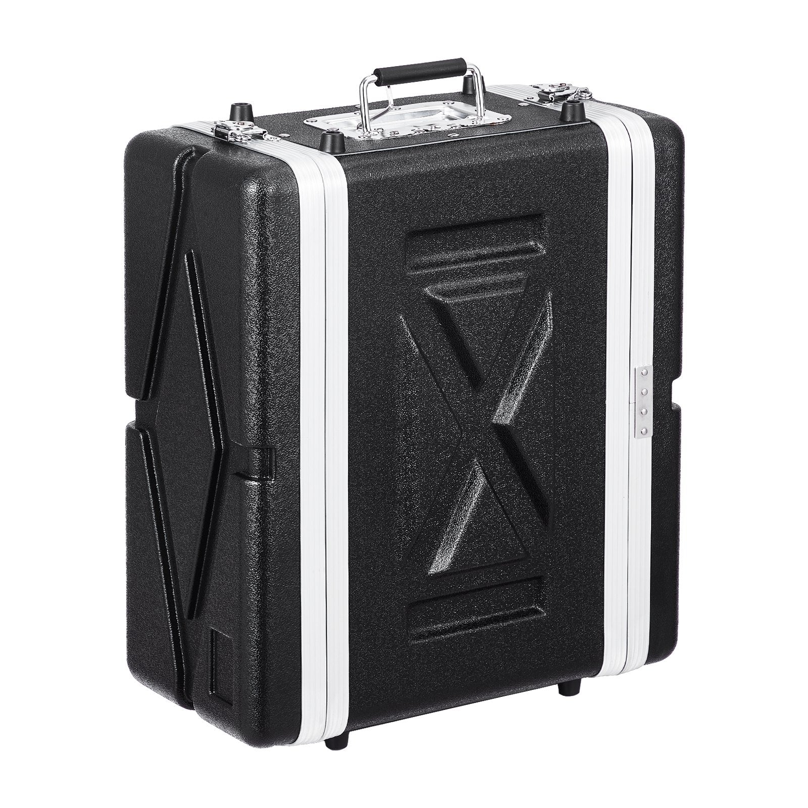 Heavy-Duty 4U Rack Case with Detachable Panels, Secure Butterfly Latches, ABS Build for Servers, Amps, Mixers, and Receivers