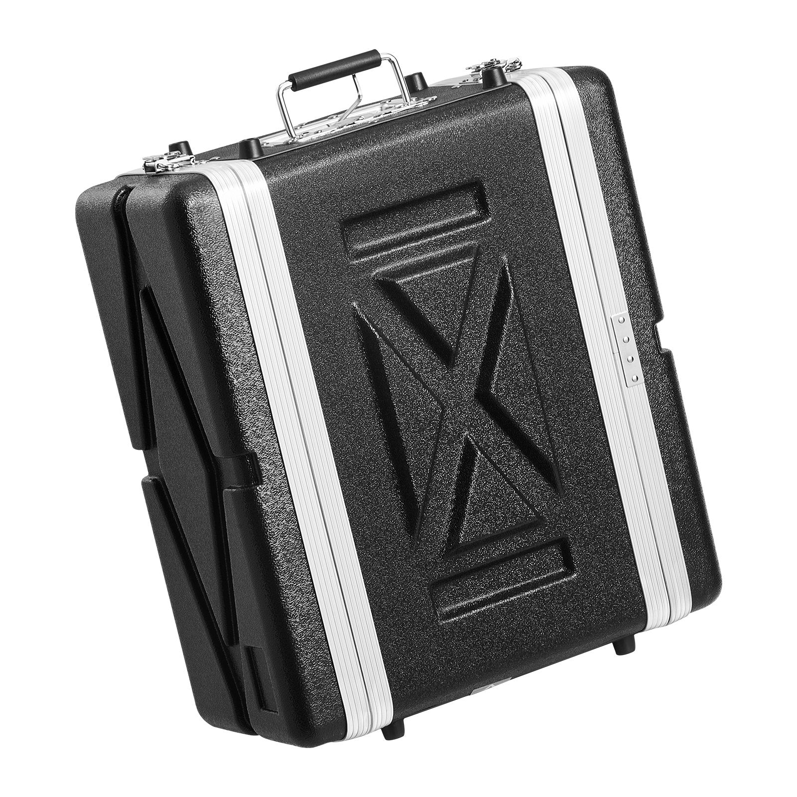 Heavy-Duty 4U Rack Case with Detachable Panels, Secure Butterfly Latches, ABS Build for Servers, Amps, Mixers, and Receivers