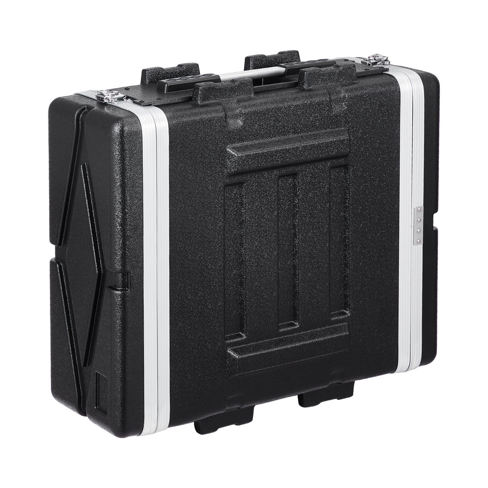 4U Rack Case with ABS Construction, Heavy-Duty Latches, Detachable Panels for Amps, Mixers, Secure & Portable Server Rack Cabinet