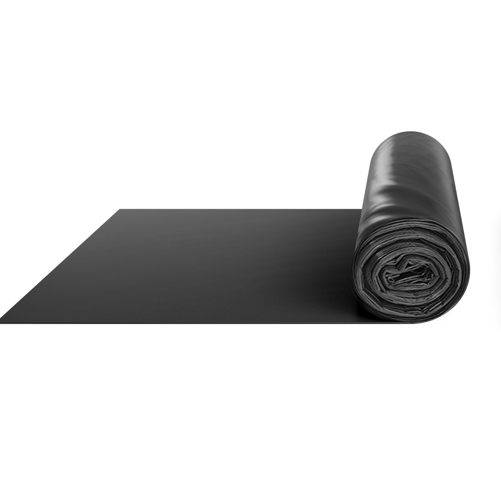 Heavy Duty 3FT x 50FT Black Plastic Sheeting Roll, 4 Mil Thick Drop Cloth Tarp for Vapor Barrier, Crawl Space, Multi-Purpose Use