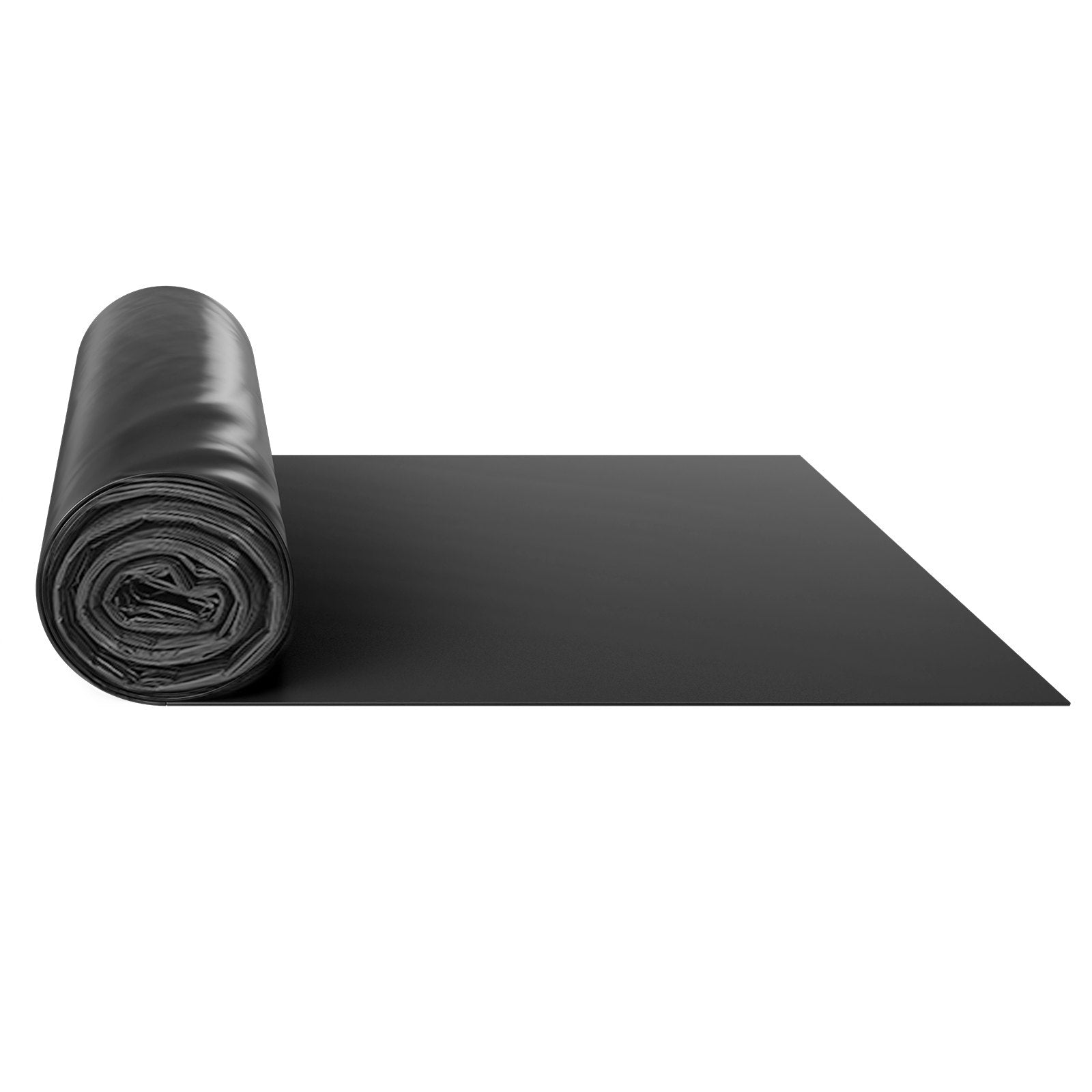 Heavy Duty 3FT x 50FT Black Plastic Sheeting Roll, 4 Mil Thick Drop Cloth Tarp for Vapor Barrier, Crawl Space, Multi-Purpose Use