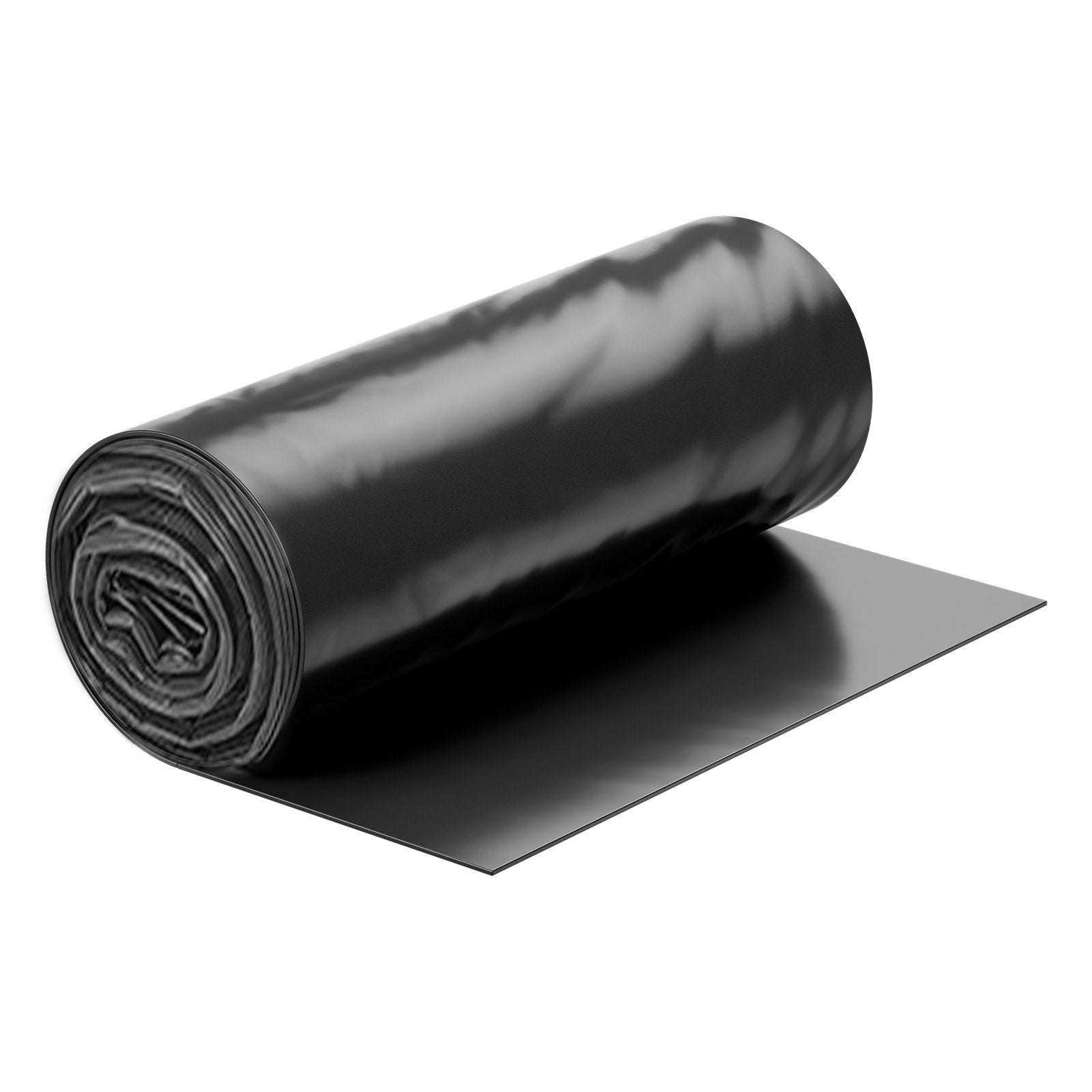 Heavy Duty 3FT x 50FT Black Plastic Sheeting Roll, 4 Mil Thick Drop Cloth Tarp for Vapor Barrier, Crawl Space, Multi-Purpose Use