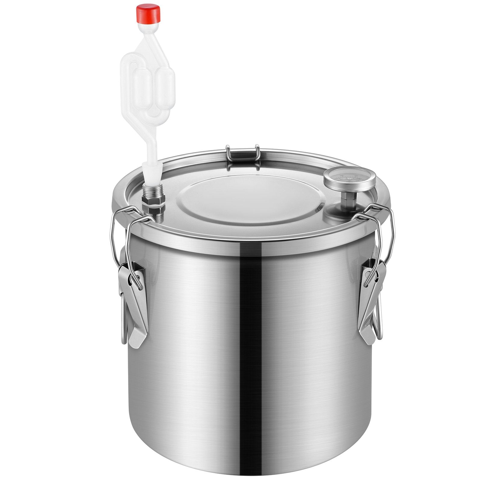 3 Gal Stainless Steel Alcohol Distiller Kit with Coil Cooling, Dual Display Thermometer for Home Brewing Wine, Whisky, Brandy Refinement
