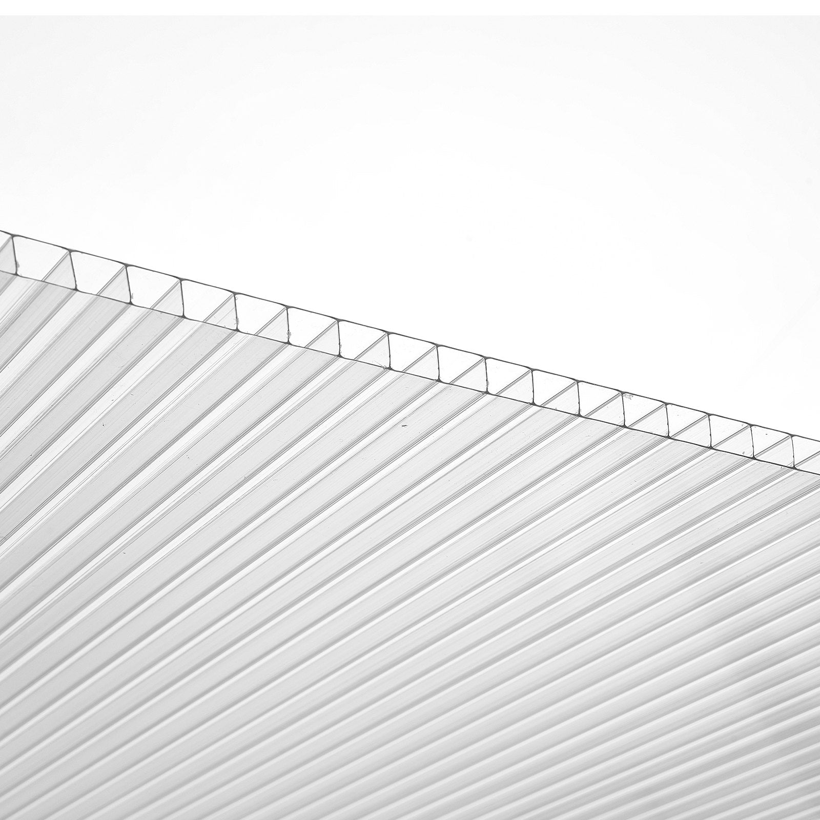 15-Pack Clear Polycarbonate Greenhouse Panels, 2' x 4', UV Protected & Waterproof, Durable Impact-Resistant Roofing Sheets for Gardens & Greenhouses