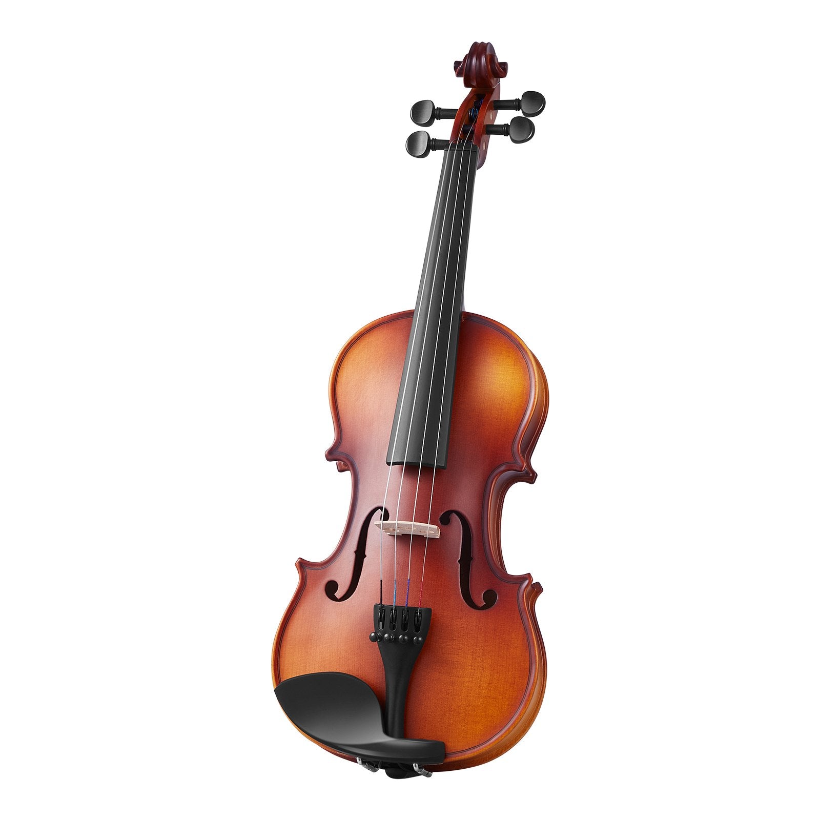 Violin 1/2 Size for Adults & Beginners - Complete Fiddle Set with Case, Rosin, Bow, Shoulder Rest, Bridge, Tuner, Extra Strings, Solid Wood, Professional Quality, Matte Brown Finish