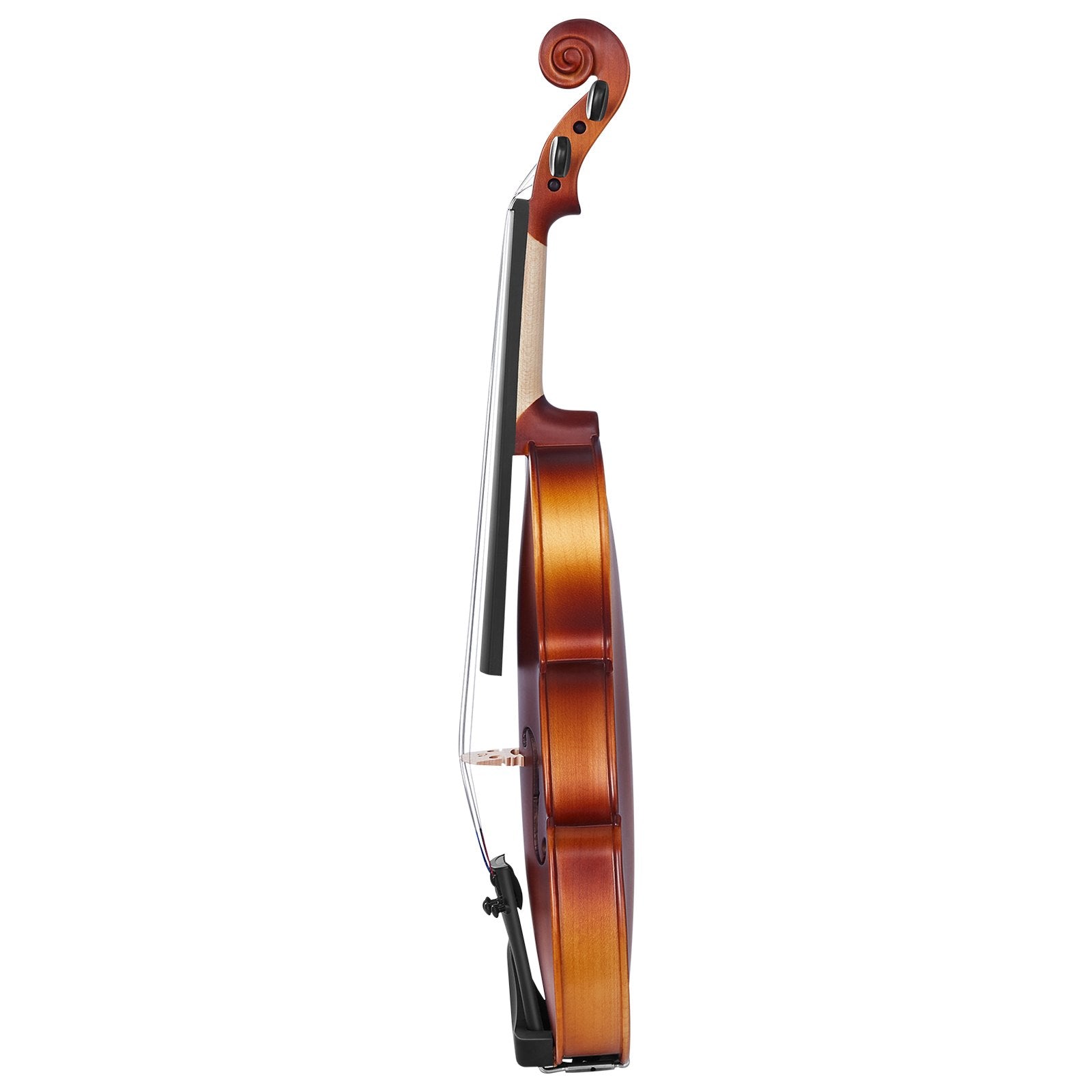 Violin 3/4 Size for Adults & Beginners - Complete Fiddle Set with Case, Bow, Rosin, Tuner, Strings & Accessories, Solid Wood Brown Finish