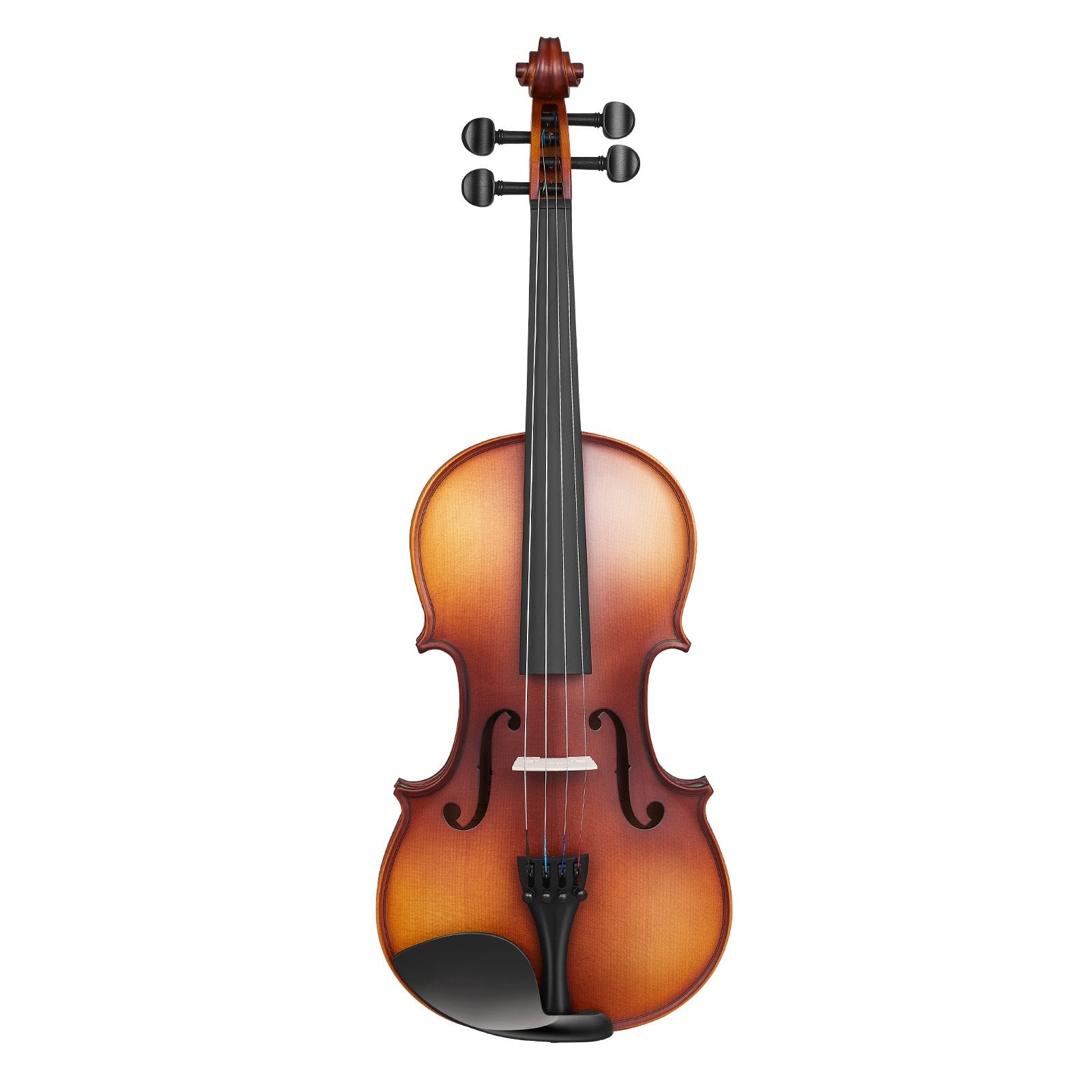 Full Size 4/4 Violin for Adults & Beginners - Complete Matte Brown Fiddle Set with Case, Bow, Rosin, Shoulder Rest & Extra Strings
