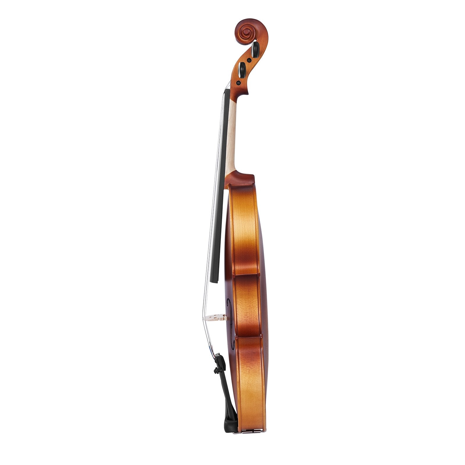 Full Size 4/4 Violin for Adults & Beginners - Complete Matte Brown Fiddle Set with Case, Bow, Rosin, Shoulder Rest & Extra Strings
