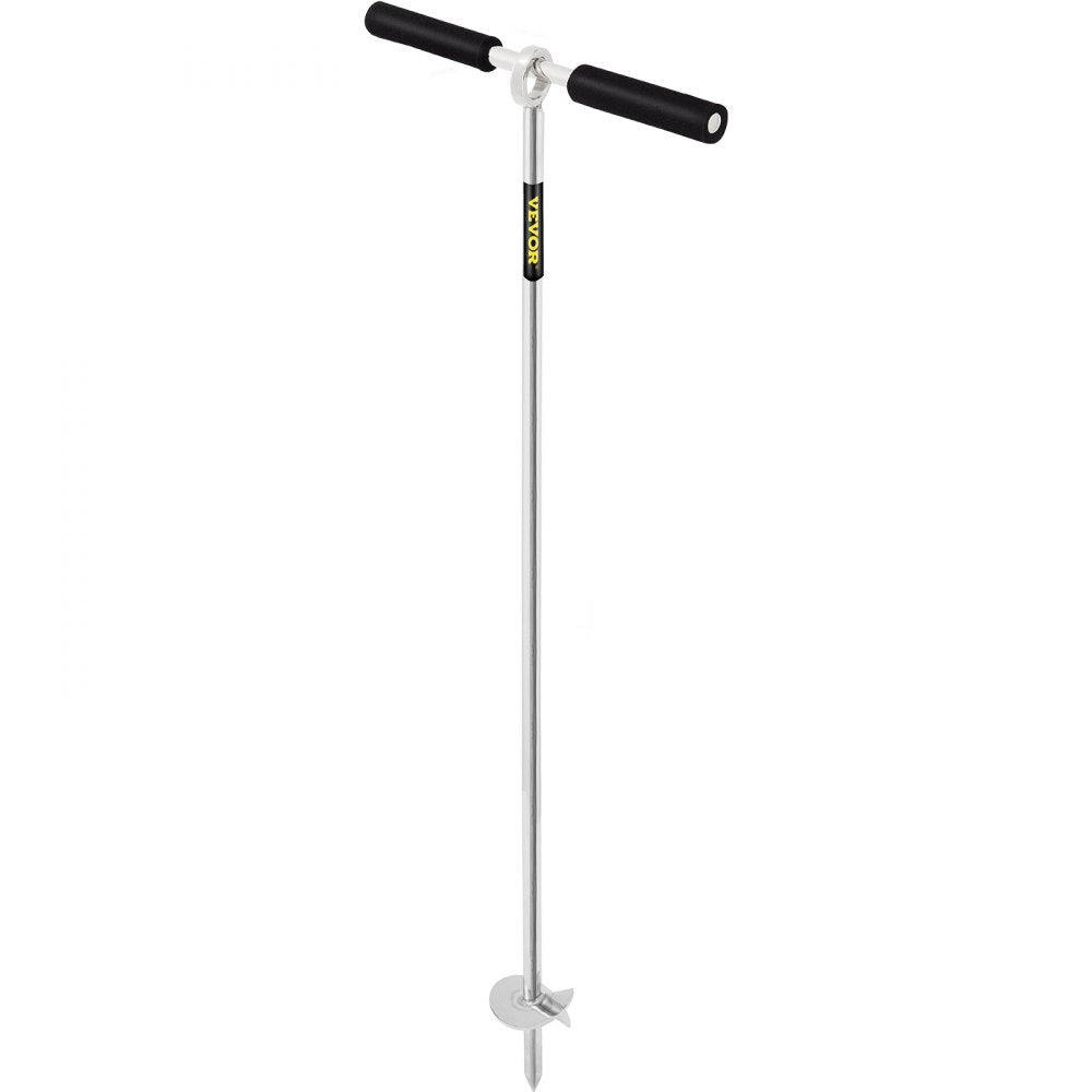 Heavy-Duty 36" Stainless Steel Sand Anchor with Removable Handle and Bungee Line for Jet Skis, Pontoon Boats, and Kayaks