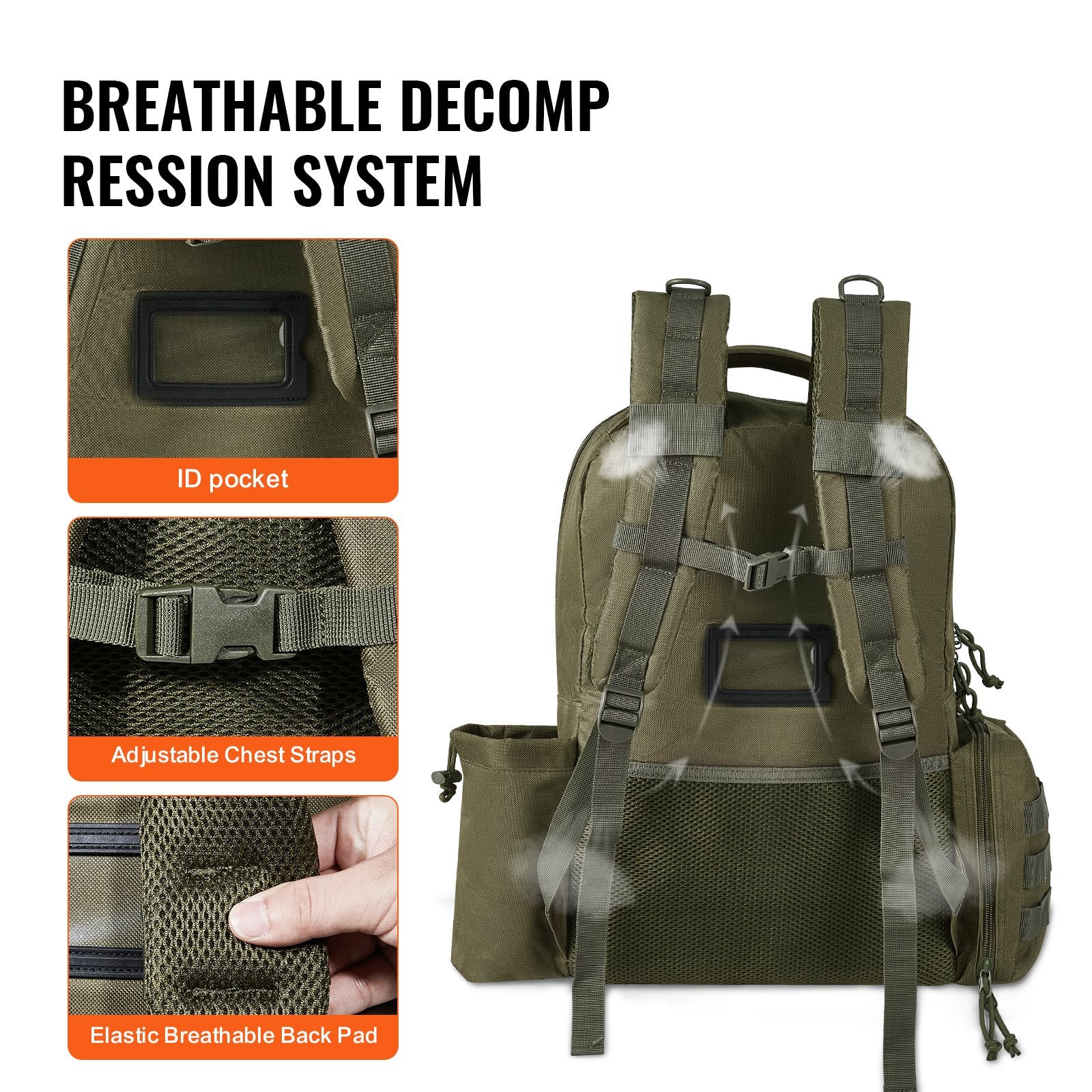 Versatile Tactical Backpack for 6 Pistols with Lockable Zipper, 10 Magazine Slots, and Independent Pistol Bags for Hunting and Shooting Adventures
