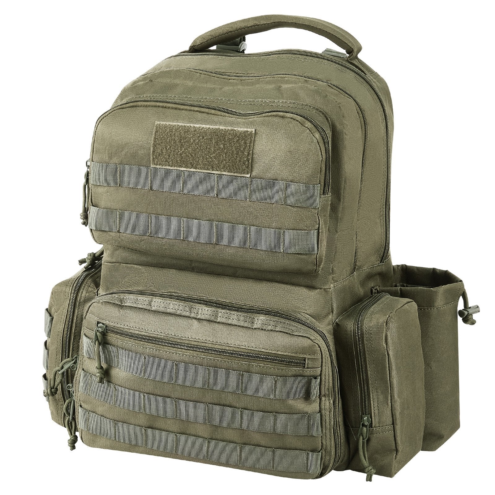 Versatile Tactical Backpack for 6 Pistols with Lockable Zipper, 10 Magazine Slots, and Independent Pistol Bags for Hunting and Shooting Adventures