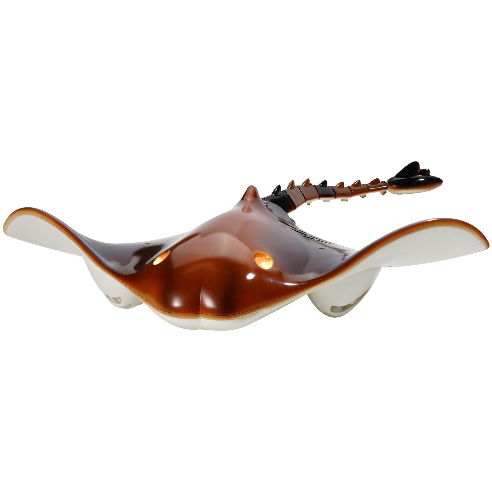 High Simulation Remote Control Manta Ray with Lights, 2.4GHz Swimming Toy for Kids, Pool & Lake RC Boat with Dual Propeller & Rechargeable Batteries