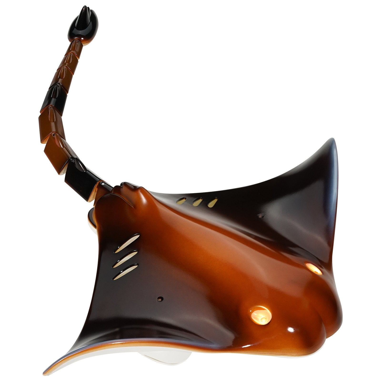 High Simulation Remote Control Manta Ray with Lights, 2.4GHz Swimming Toy for Kids, Pool & Lake RC Boat with Dual Propeller & Rechargeable Batteries