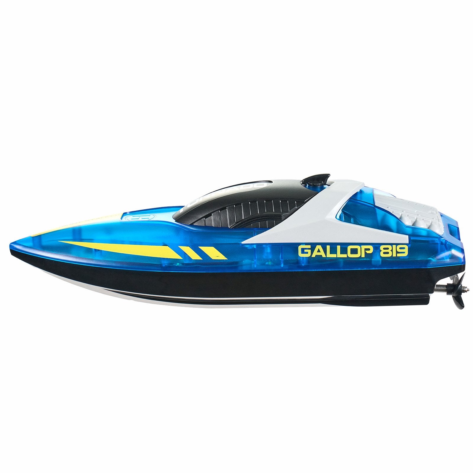 High-Speed RC Racing Boat with LED Lights, Waterproof Design, Dual Batteries for Pools & Lakes, Perfect Toy Gift for Kids & Adults