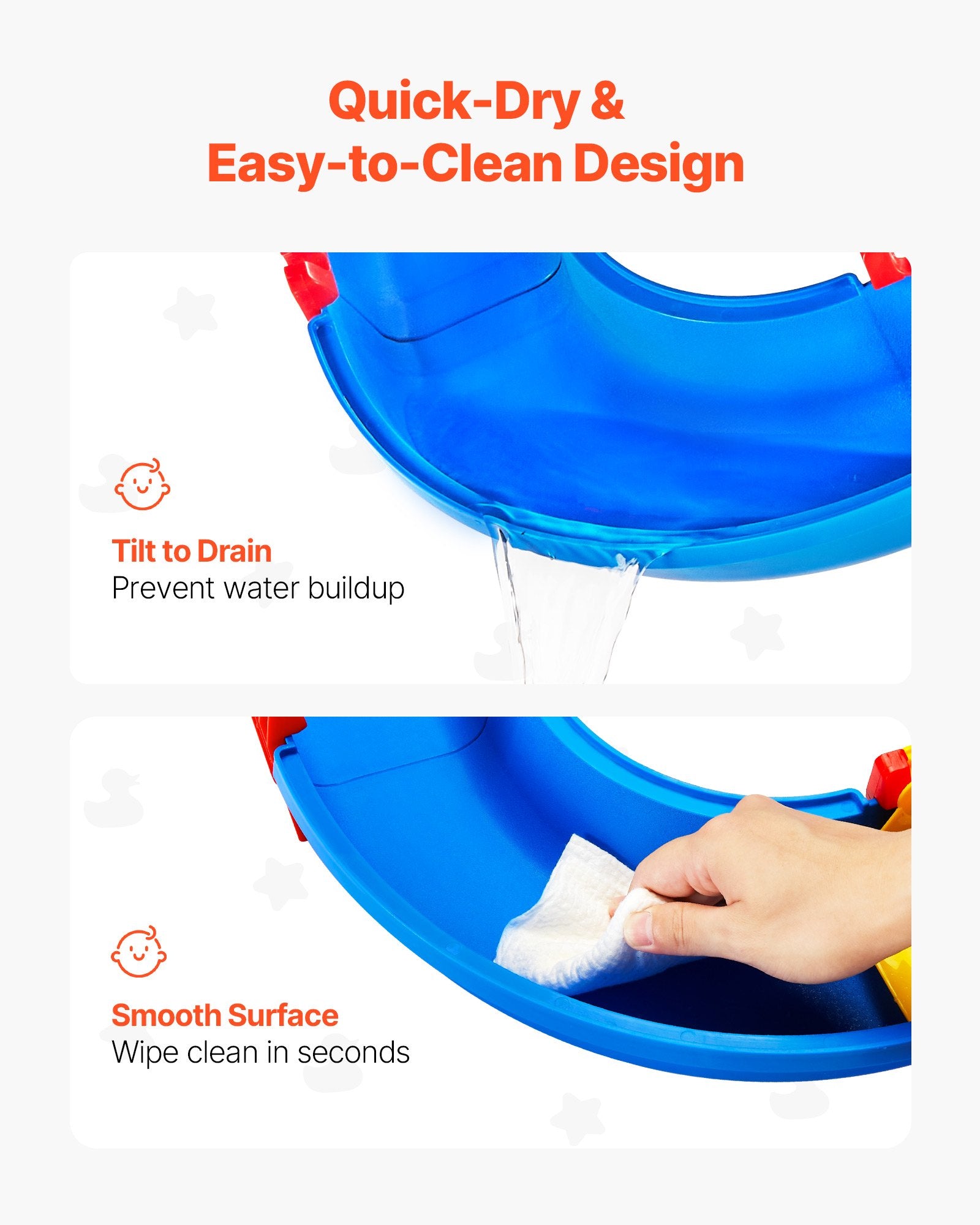 Outdoor Toddler Water Table Playset with 39PCS Accessories - Sensory Activity for Backyard, Beach, Lawn, Kids 3+ Years, Easy-Clean Design