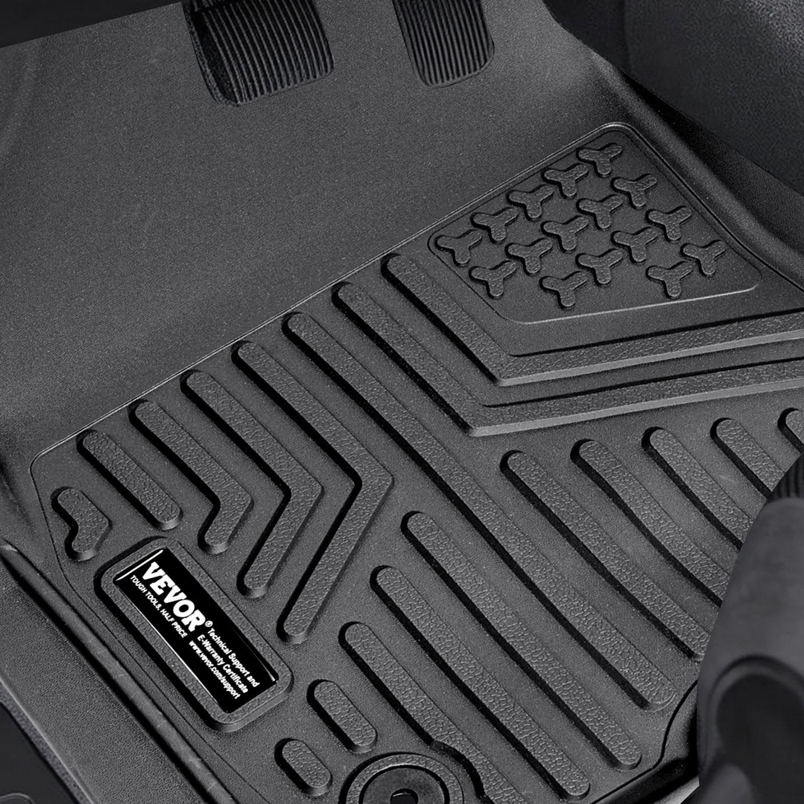 Premium All-Weather TPE Floor Mats for Honda CR-V Hybrid 2017-2022 - Custom Fit, Easy Clean, Waterproof Liners for Front & 2nd Row