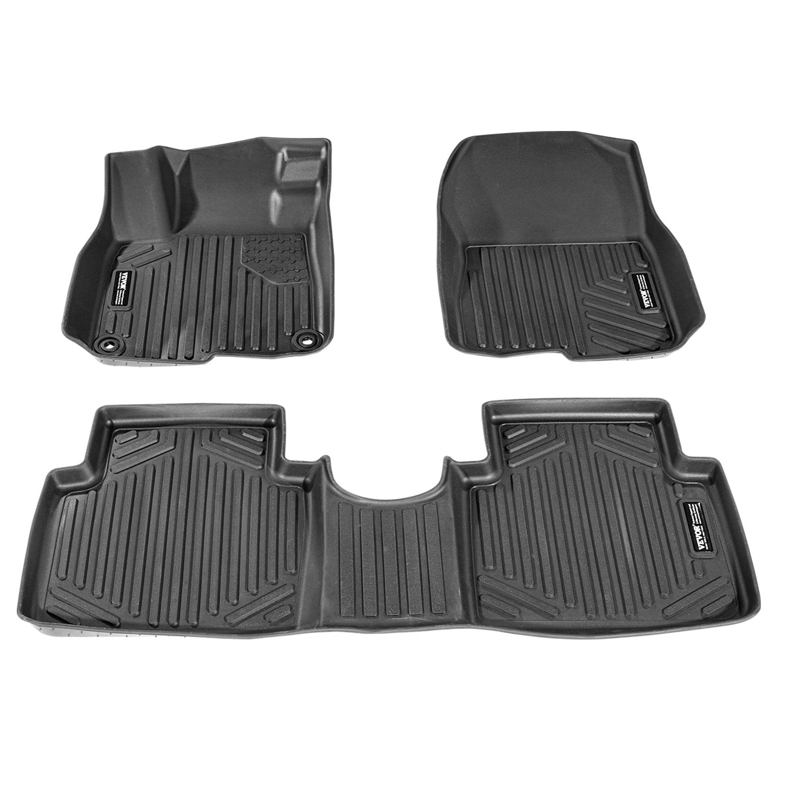 Premium All-Weather TPE Floor Mats for Honda CR-V Hybrid 2017-2022 - Custom Fit, Easy Clean, Waterproof Liners for Front & 2nd Row