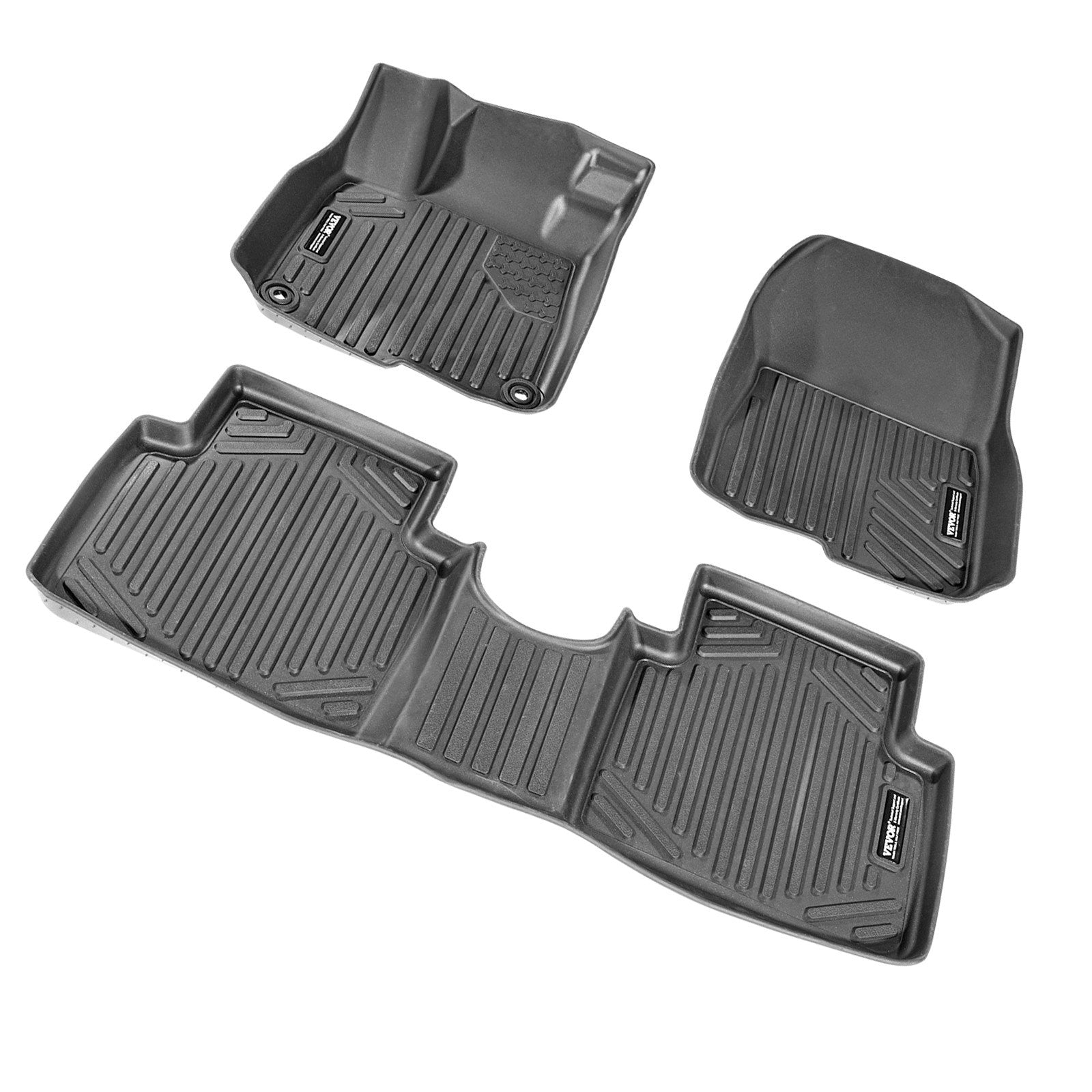 Premium All-Weather TPE Floor Mats for Honda CR-V Hybrid 2017-2022 - Custom Fit, Easy Clean, Waterproof Liners for Front & 2nd Row