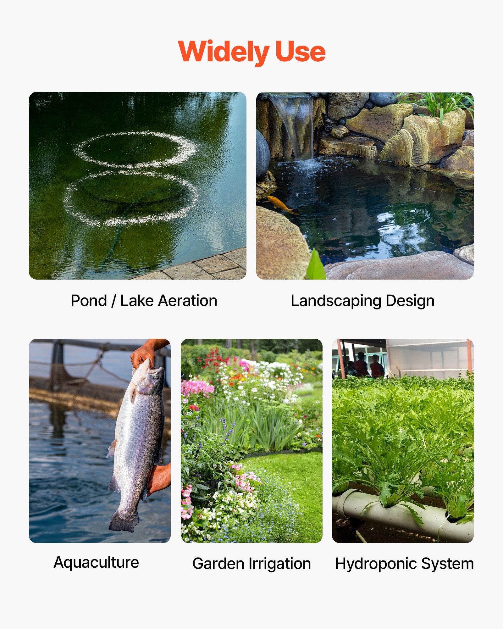 Heavy Duty 3/8" Self-Sinking Aeration Hose, 100 ft Weighted Tubing for Pond, Lake, Water Garden Aerators & Diffusers, Weather & Kink Resistant