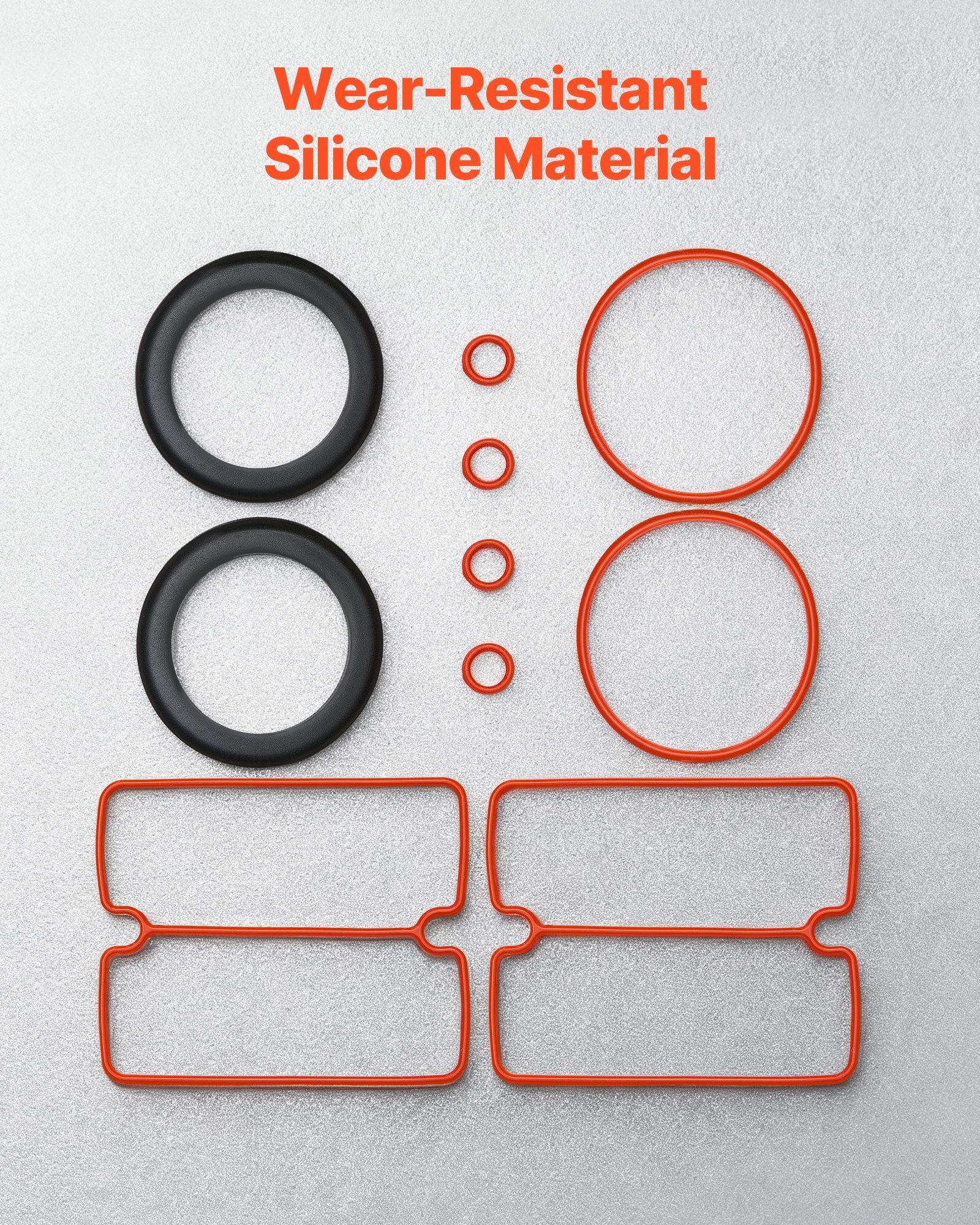 Premium Air Compressor Cylinder Sleeve & Compression Ring Kit - Stainless Steel Parts, Head Gaskets, Silicone O-Rings, Fits 5.2 CFM, Durable Aluminum Sleeves, Easy Installation