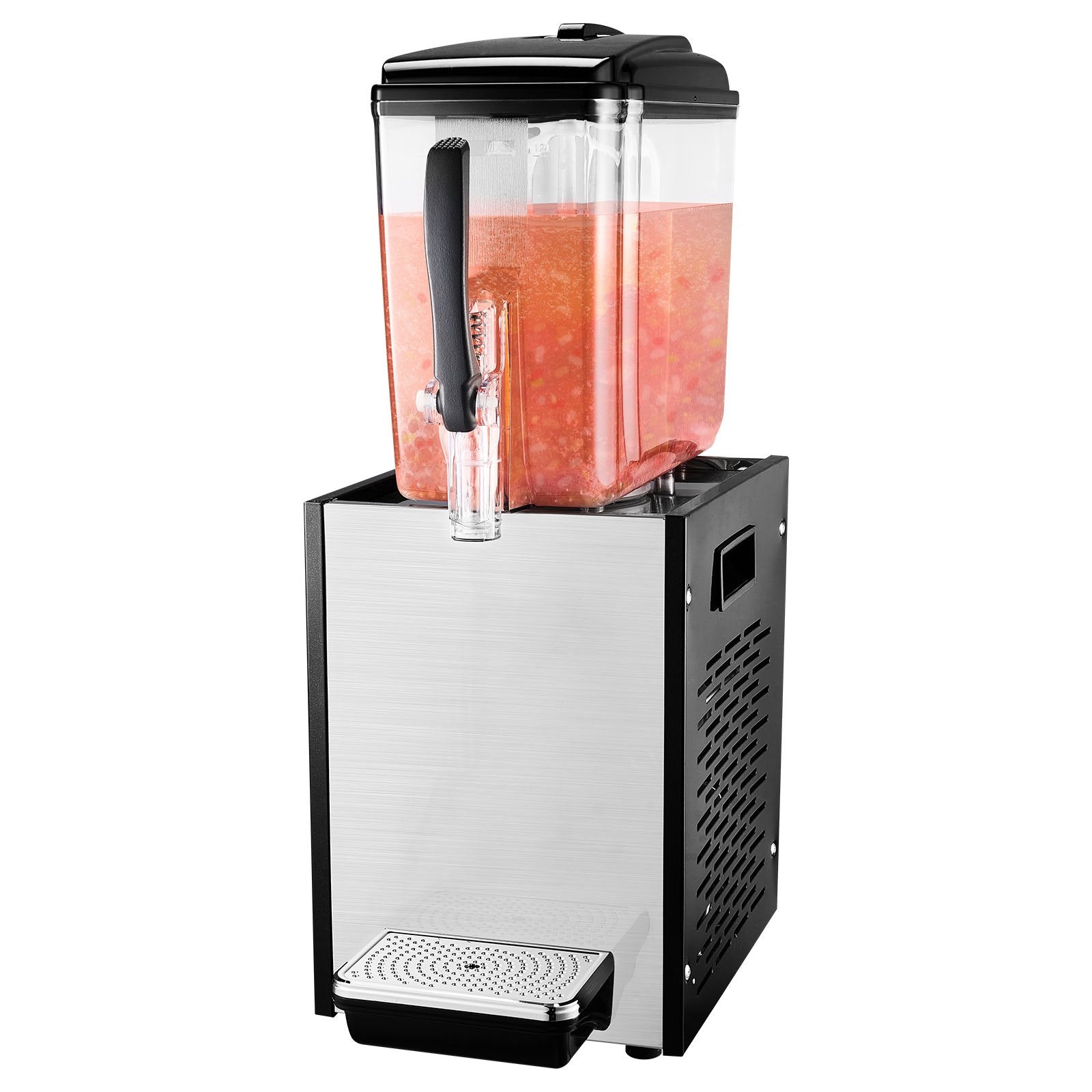 12L Commercial Grade Beverage Dispenser: Stainless Steel Ice Tea Machine, 246W Cooling for Bars, Restaurants, and Parties